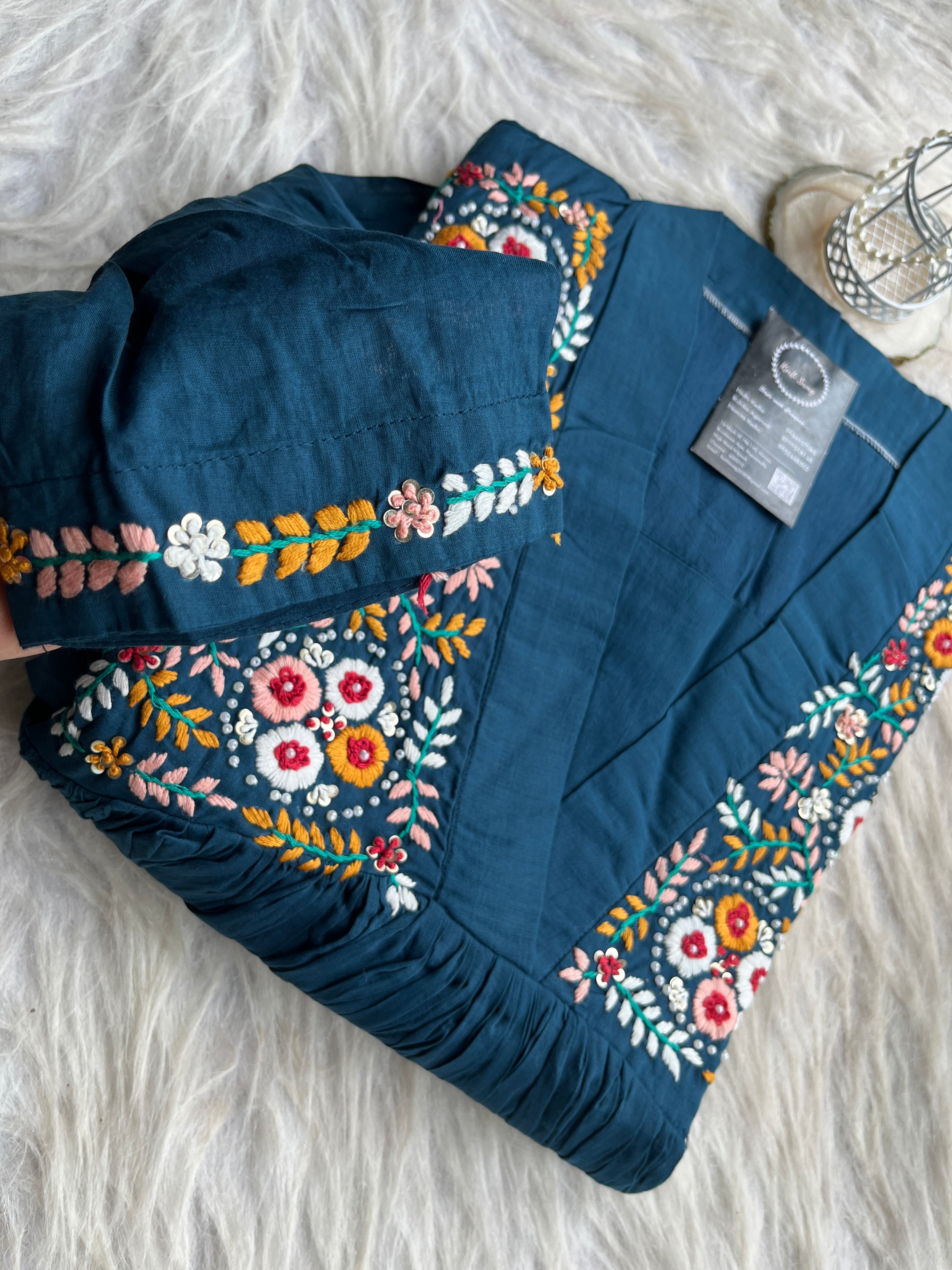 “RAYA” Premium Mul Cotton Dress With Embroidery ✨♥️ | KurtiSwag