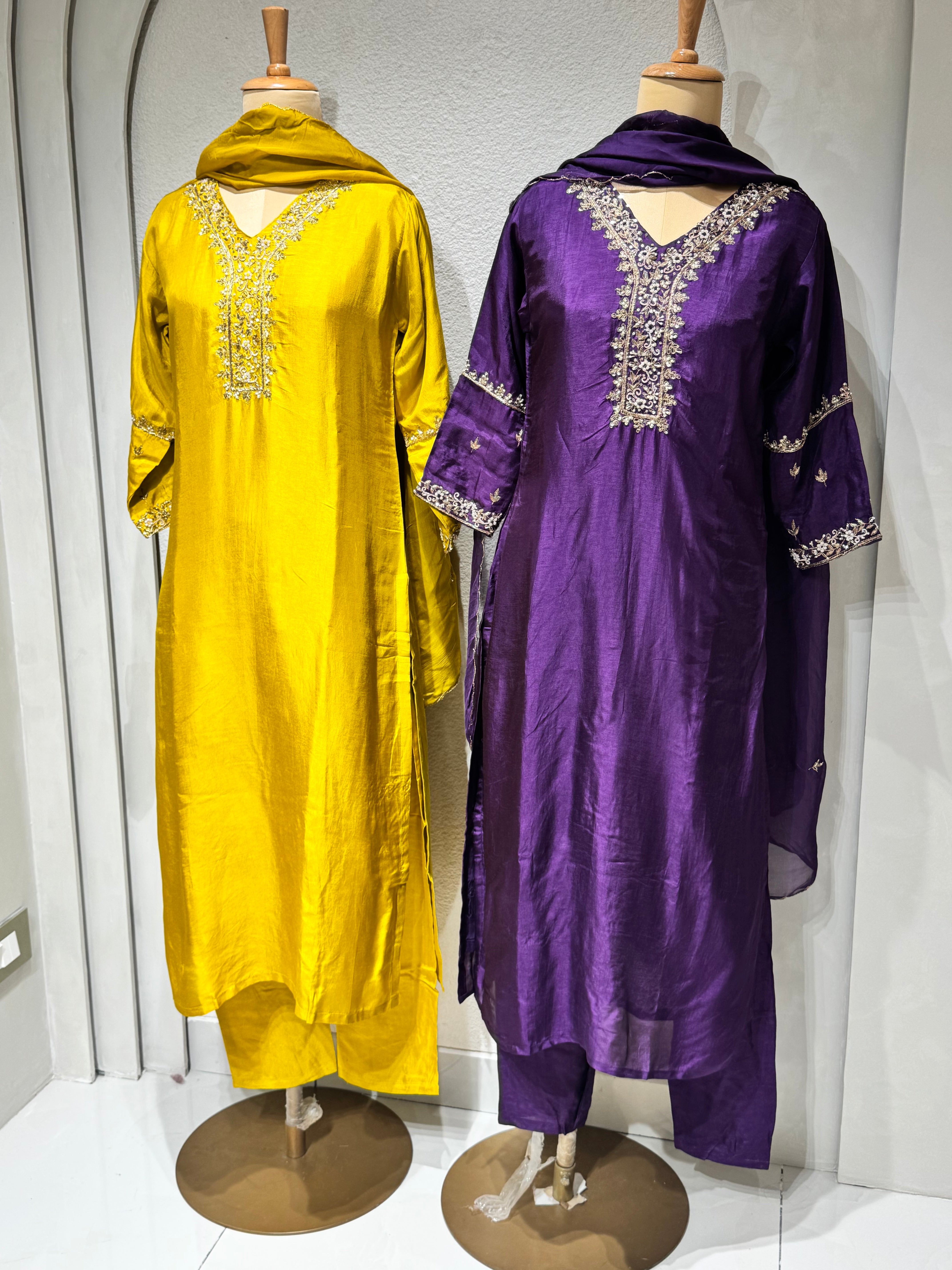 “REEMA” Dola Silk Festive Suit Set ✨💕 | KurtiSwag