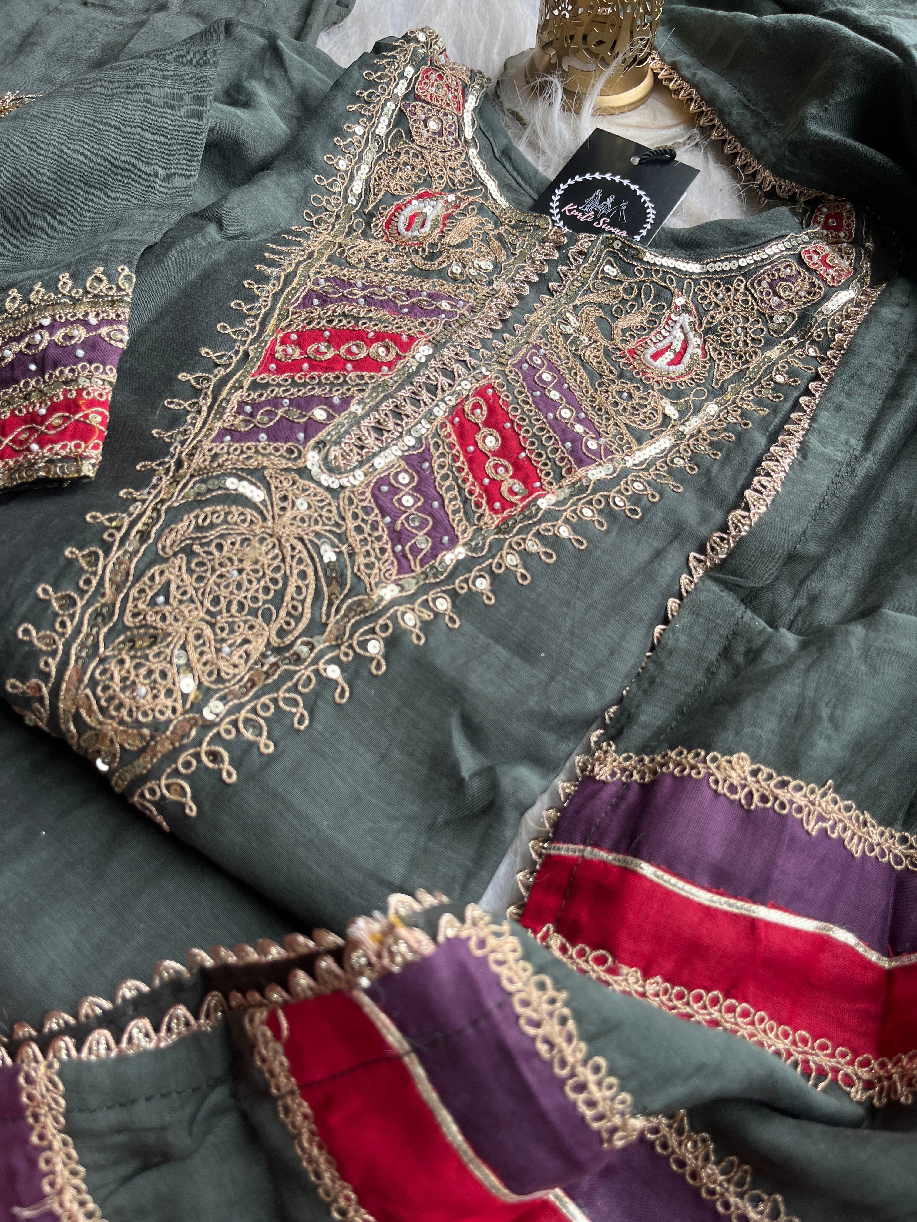“SULEKHA” Premium Mul Chanderi Festive Wear Suit Set ✨💕 | KurtiSwag