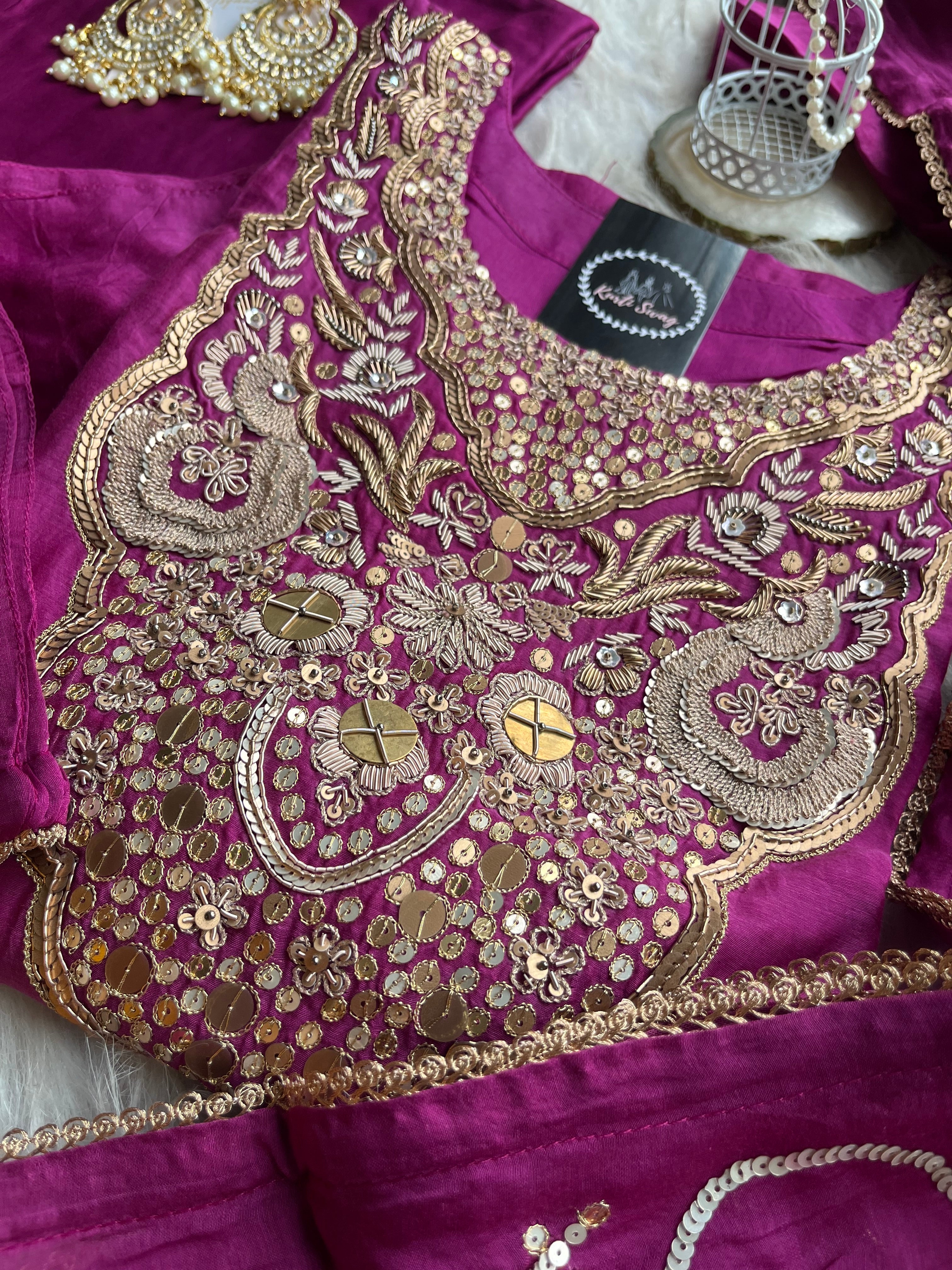 “SAMRAKSHA” Premium Festive Suit Set In Mul Chanderi ✨💕 | KurtiSwag