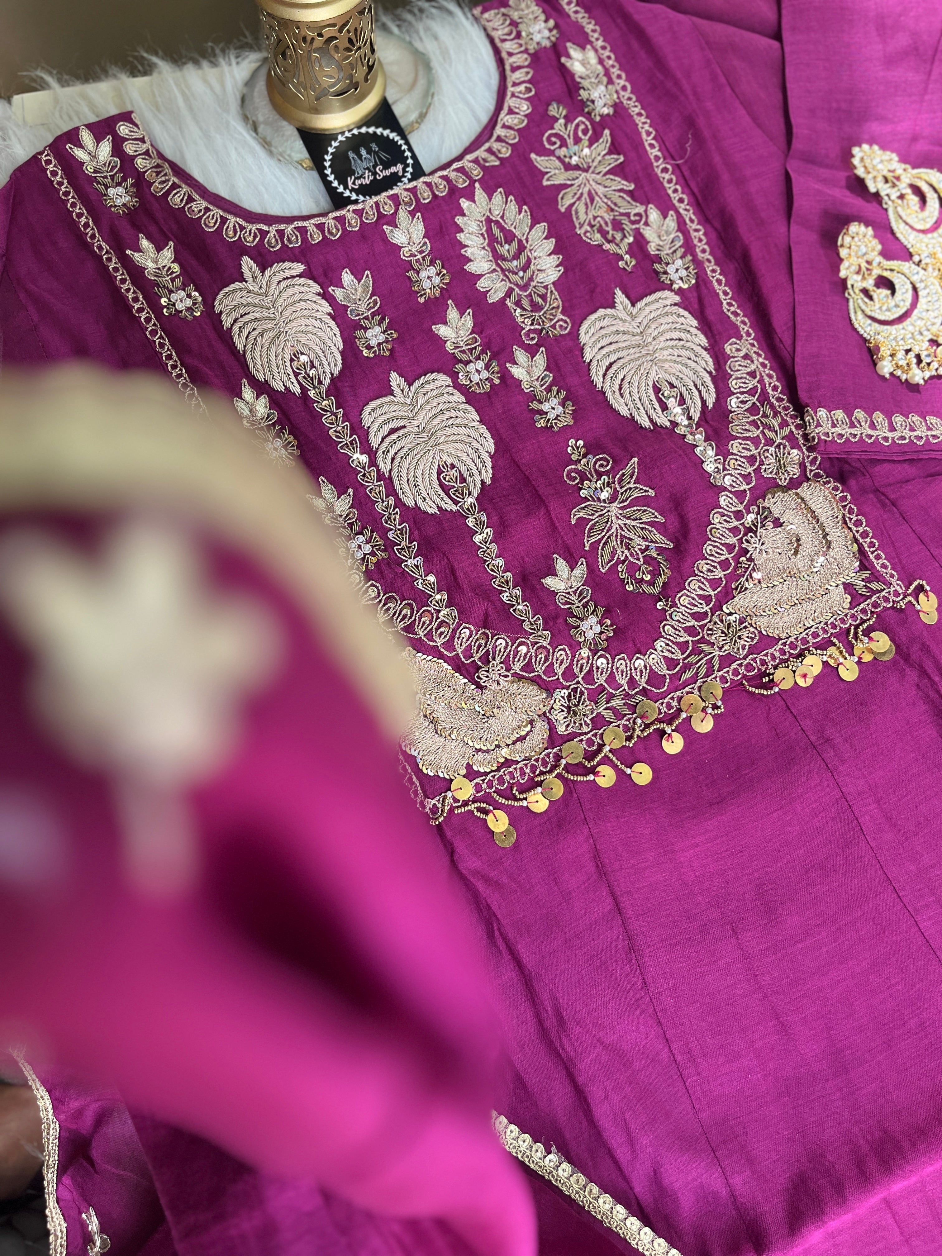 “ANURADHA” Festive Suit Set In Mul Chanderi ✨💕 | KurtiSwag