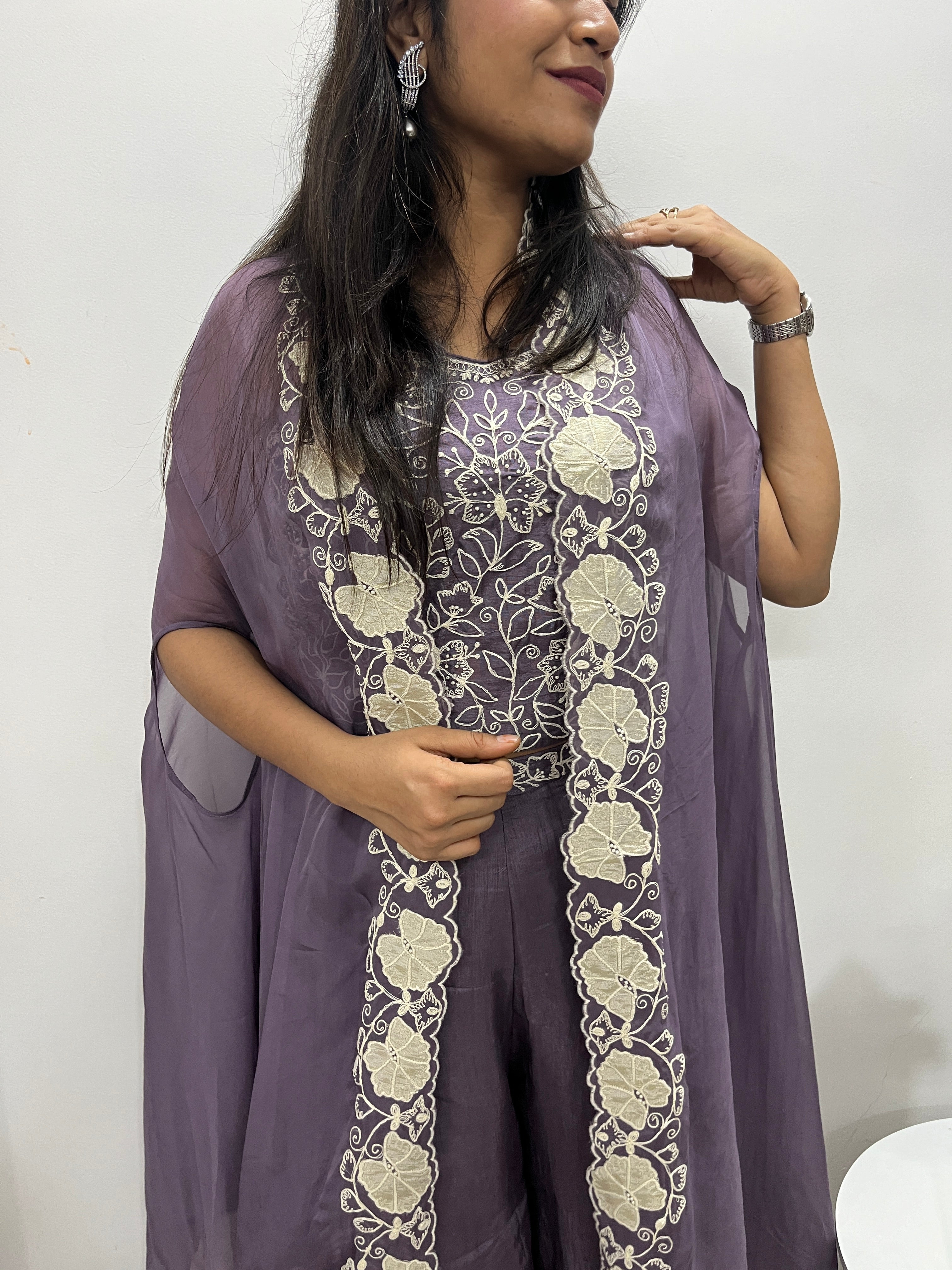 “RISHU” Indowestern Cape Set ✨ | KurtiSwag