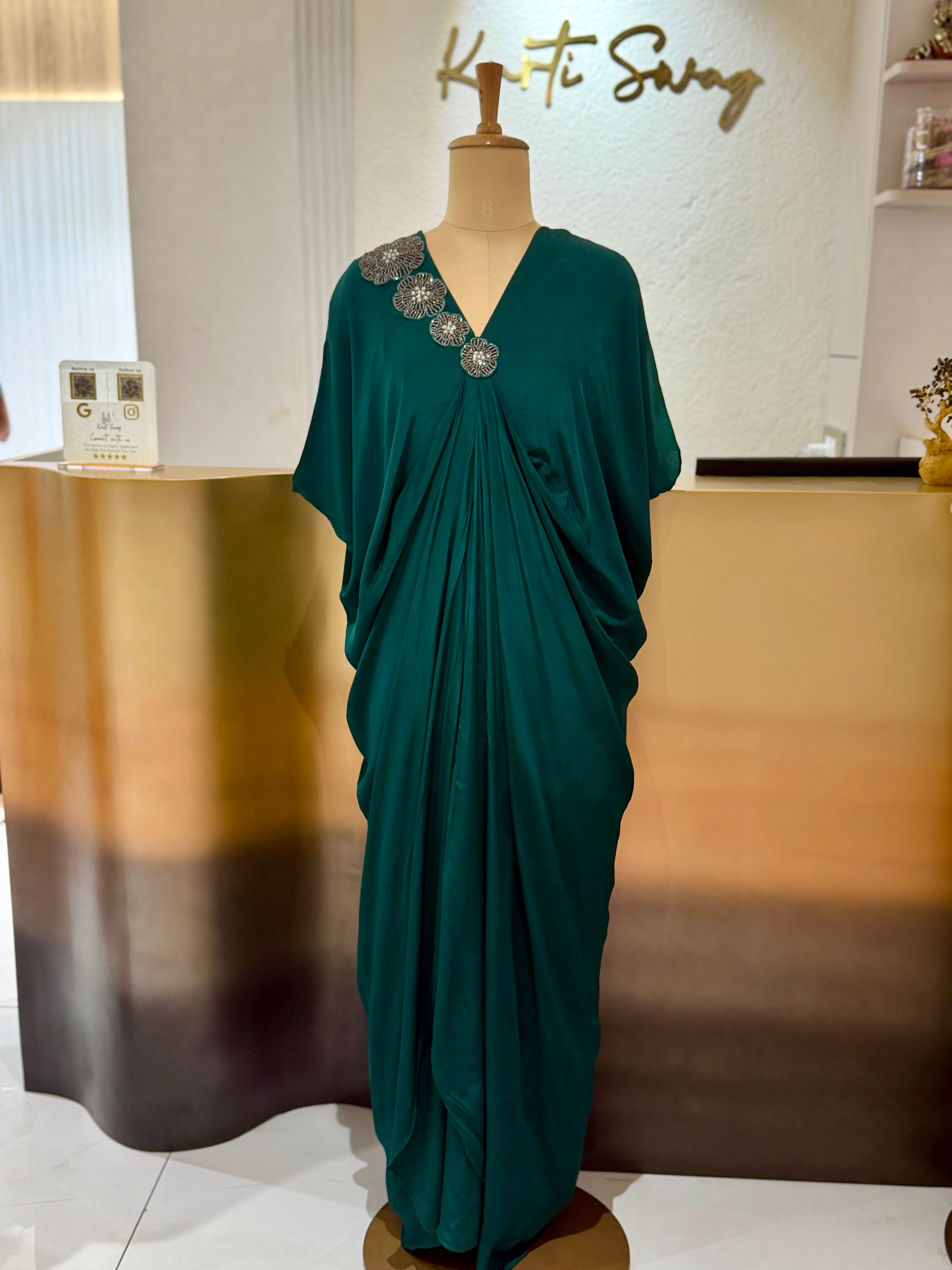 “AKSHITA” Indowestern Cowl Dress 👗 | KurtiSwag