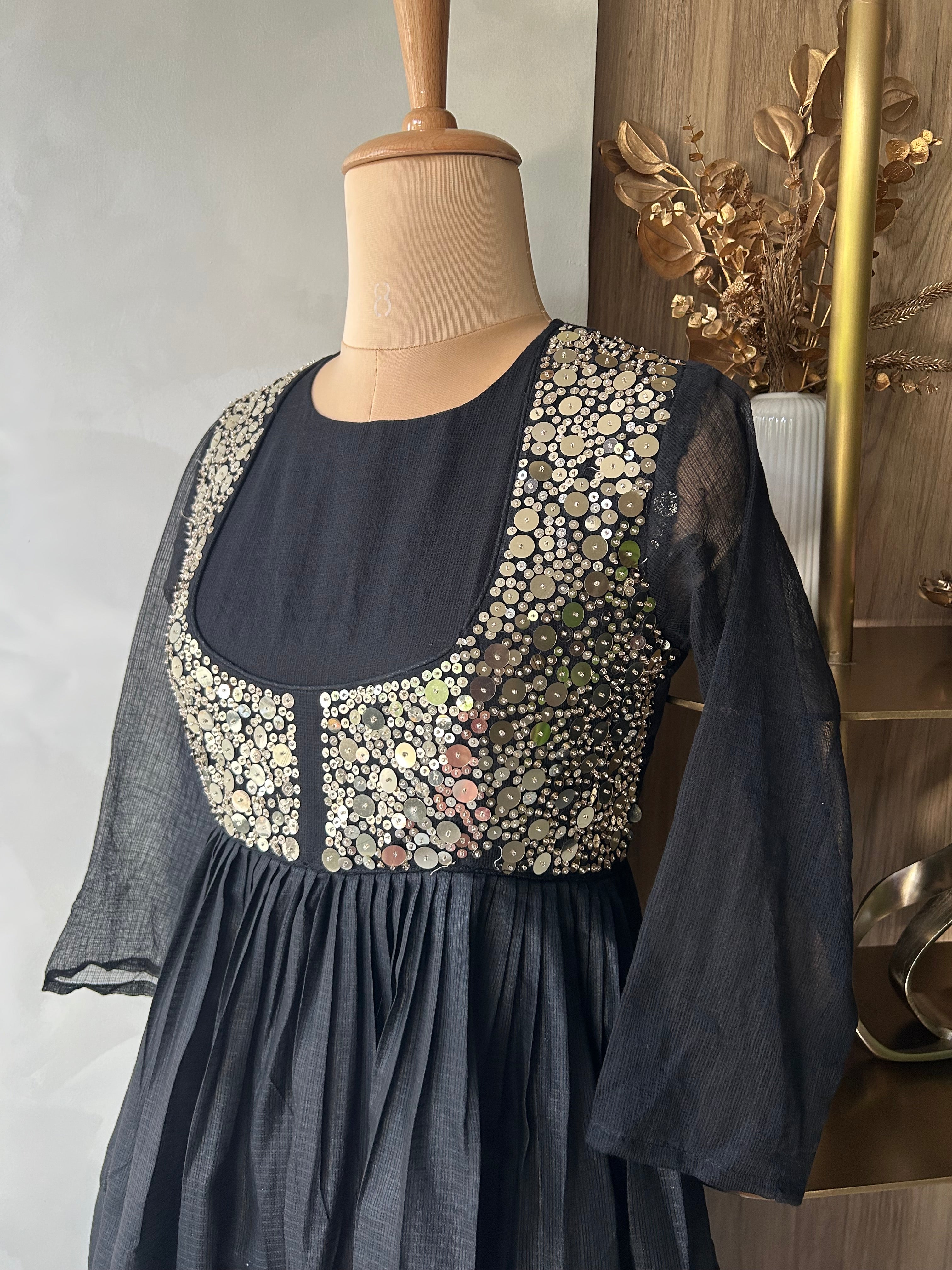 “TWINKLE” Pure Kota Fabric Dress | KurtiSwag