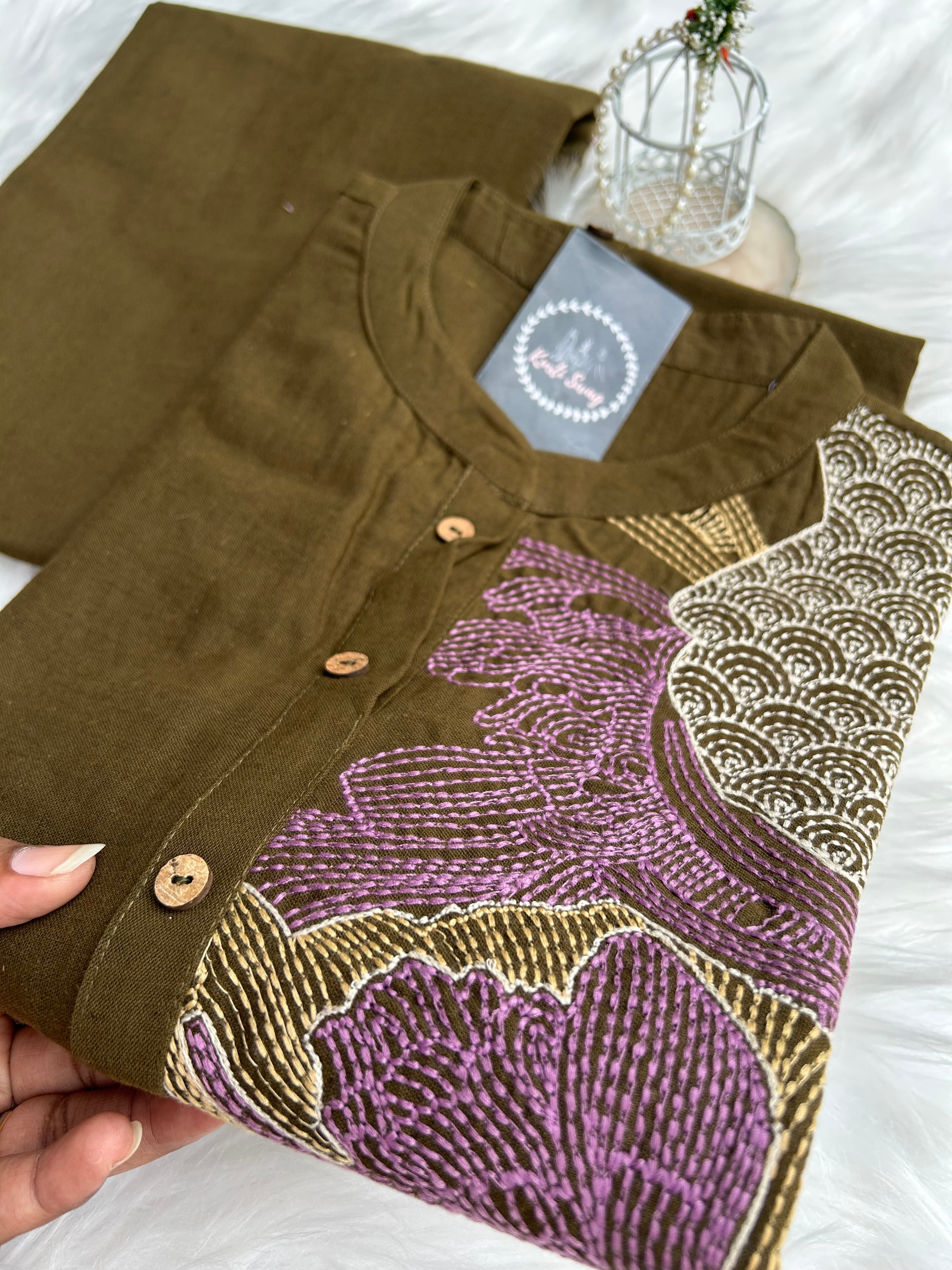 “KRIDHA”Summer Organic Cotton Kurta and Pant Set✨❤️ | KurtiSwag