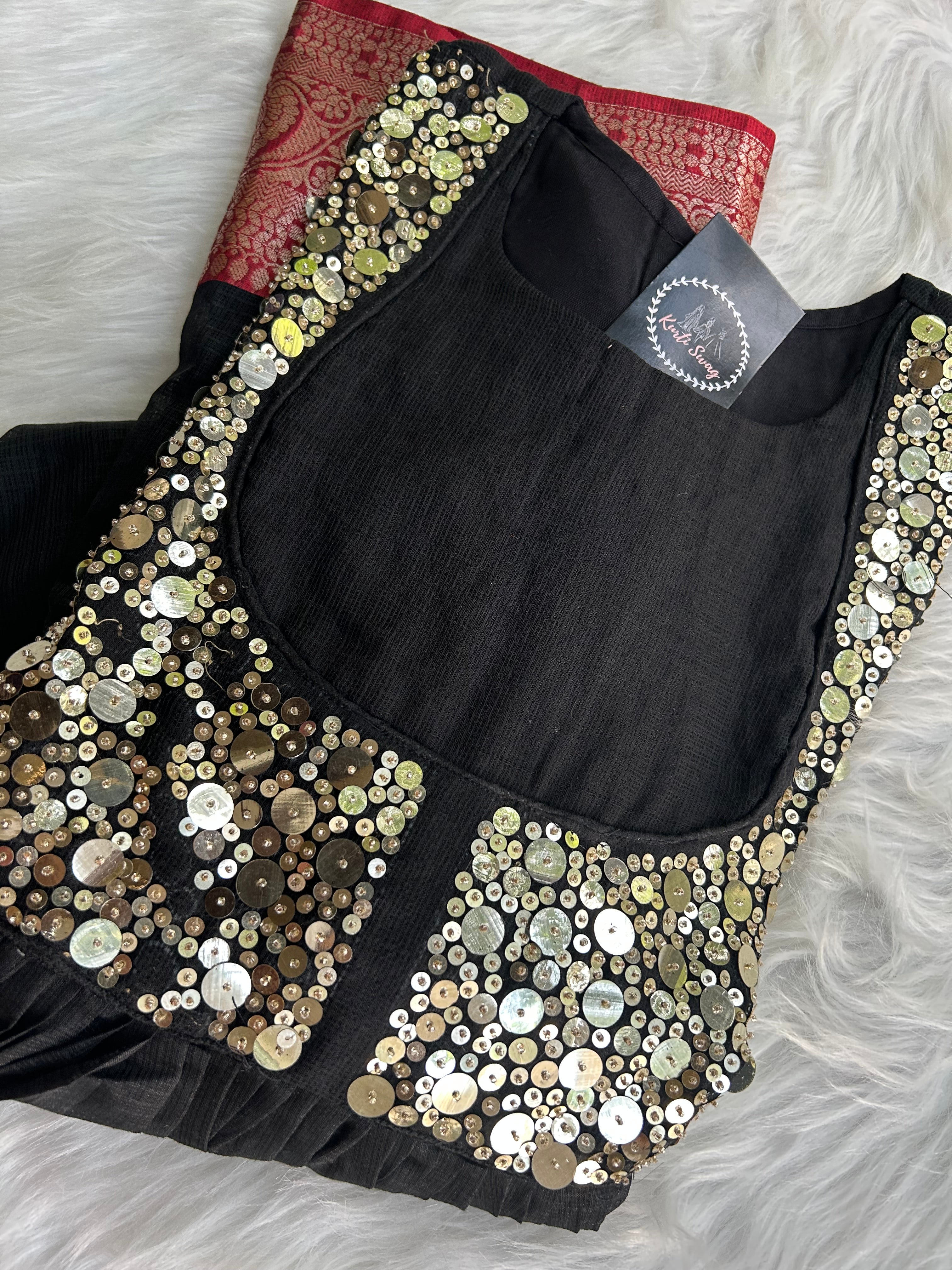 “TWINKLE” Pure Kota Fabric Dress | KurtiSwag