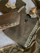 “SAHARA” Mirror Embellished Mul Chanderi Suit Set ✨♥️ | KurtiSwag