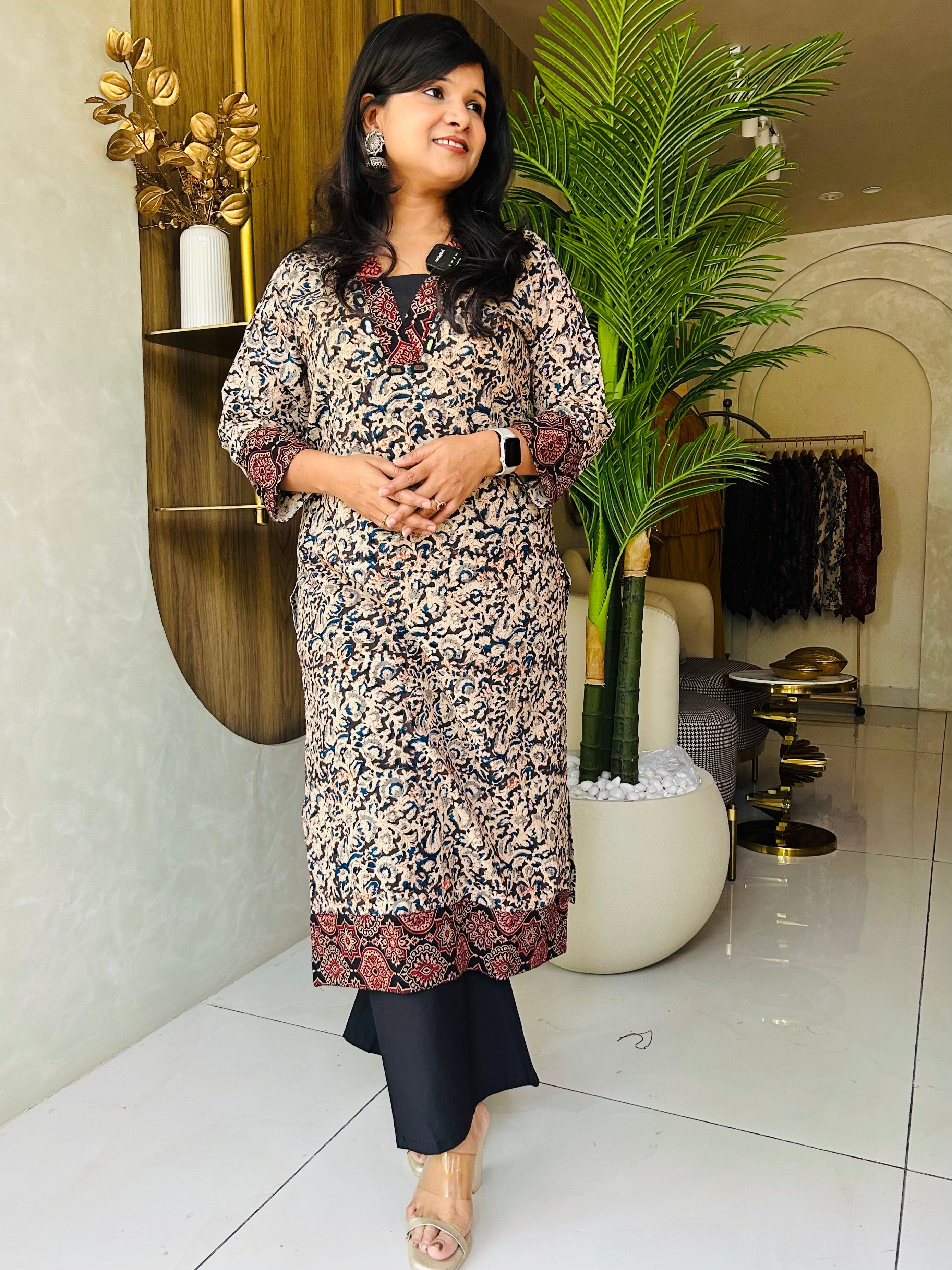 “KALAMKARI” Kurta Pant Set ✨❤️ | KurtiSwag