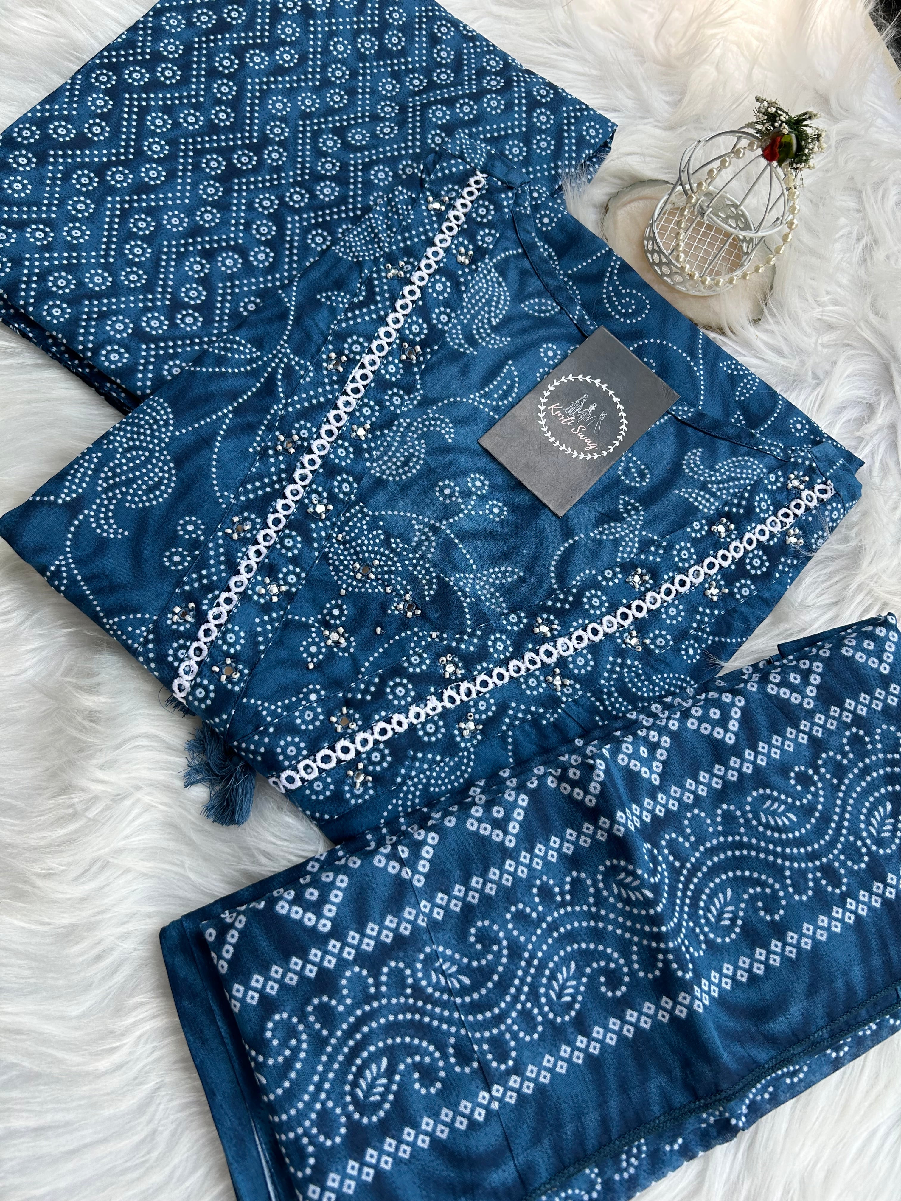 “BANDHEJ EDIT” Premium Cotton Suit Set 💫 | KurtiSwag