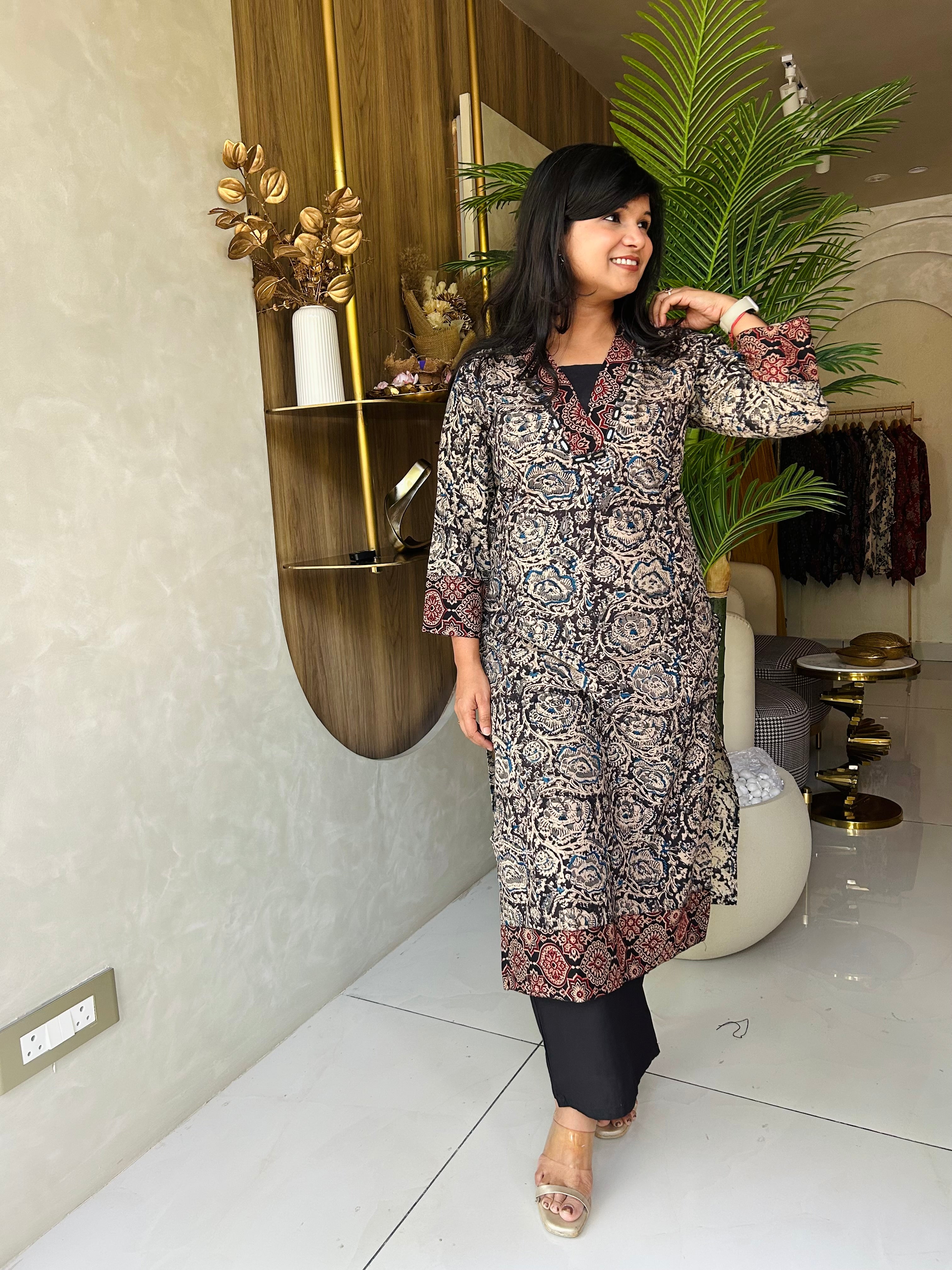 “KALAMKARI” Kurta Pant Set ✨❤️ | KurtiSwag