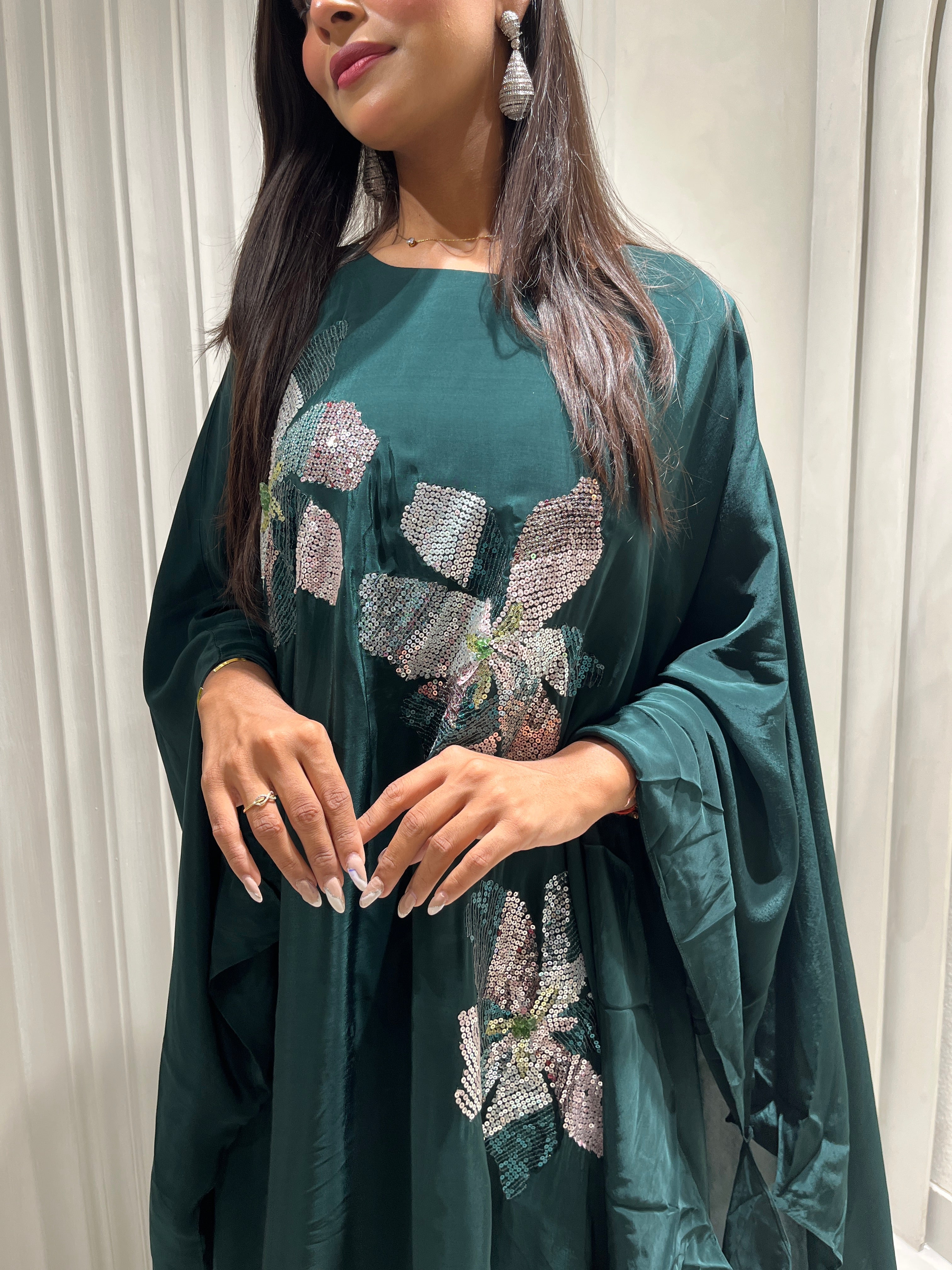 “FIZA” Designer Crape Sequin Coord Set ✨ | KurtiSwag