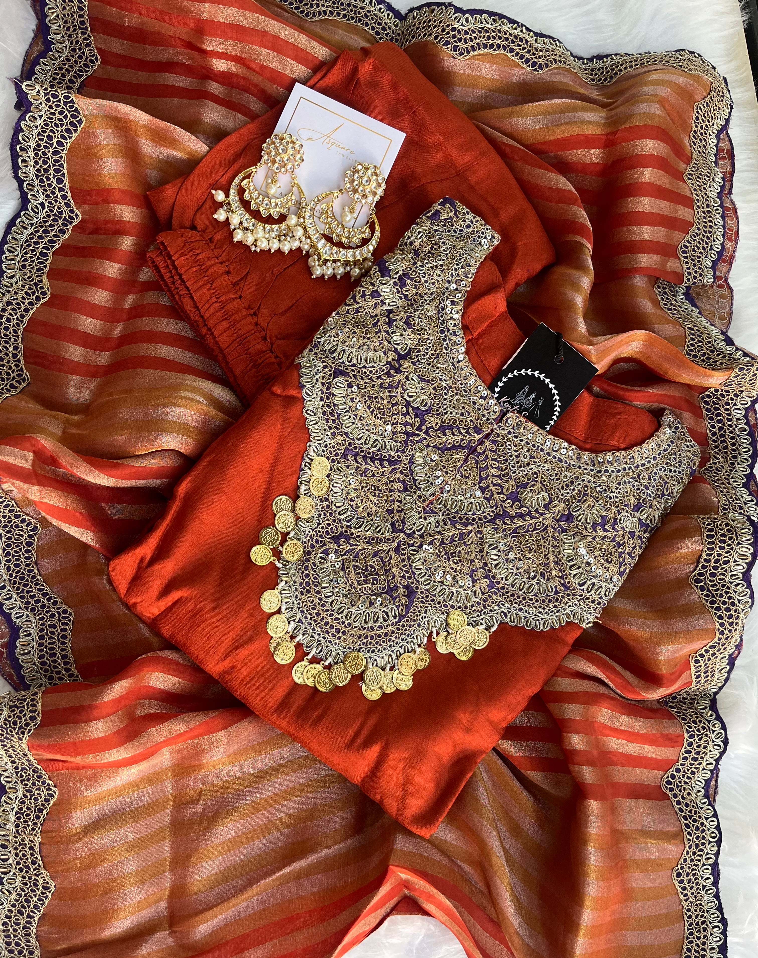 “GAUHAR” Premium Silk Festive Wear ✨💕 | KurtiSwag