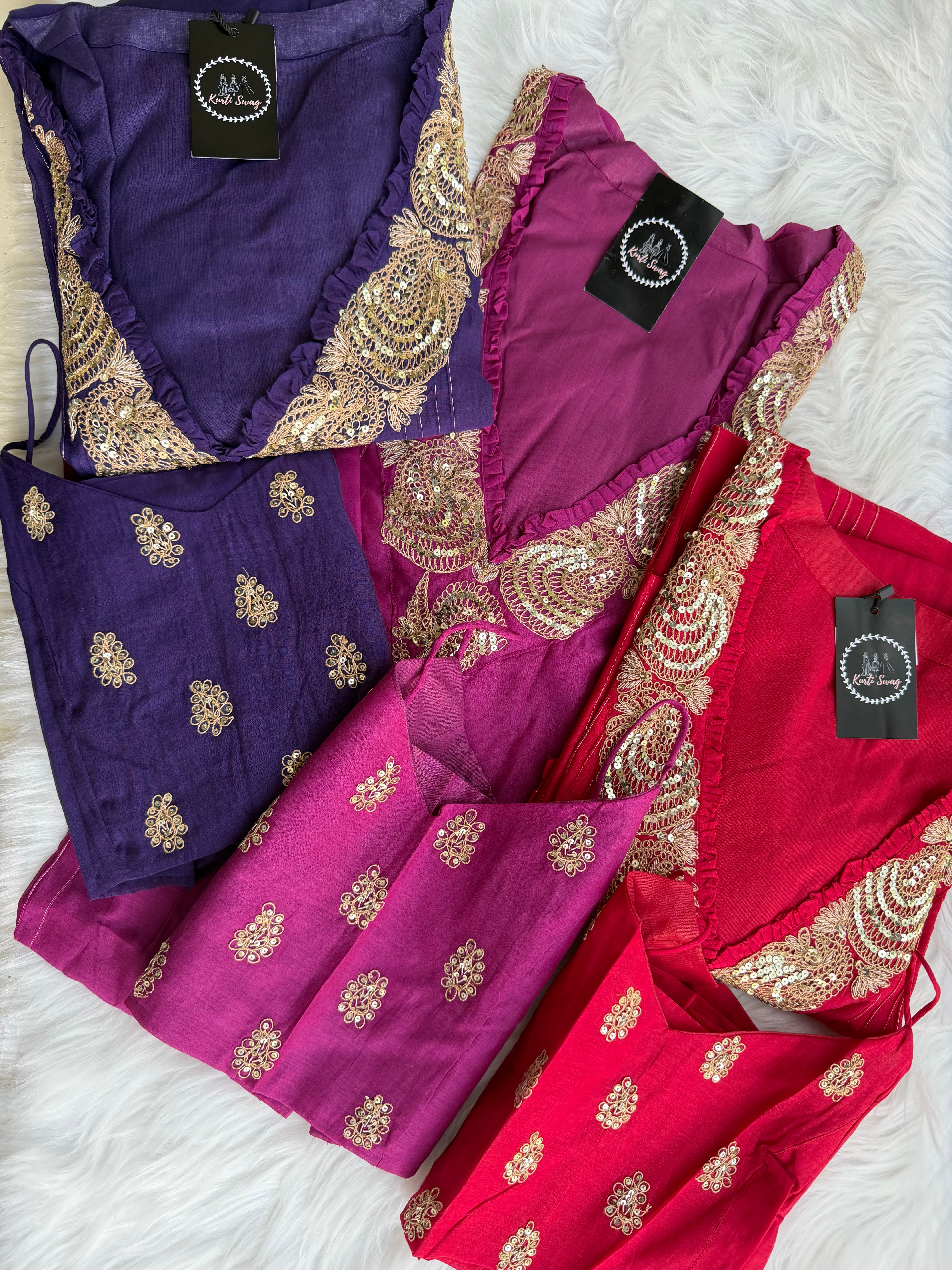 “TULSI” Designer Kurta Pant Set In Mul Chanderi ✨♥️ | KurtiSwag