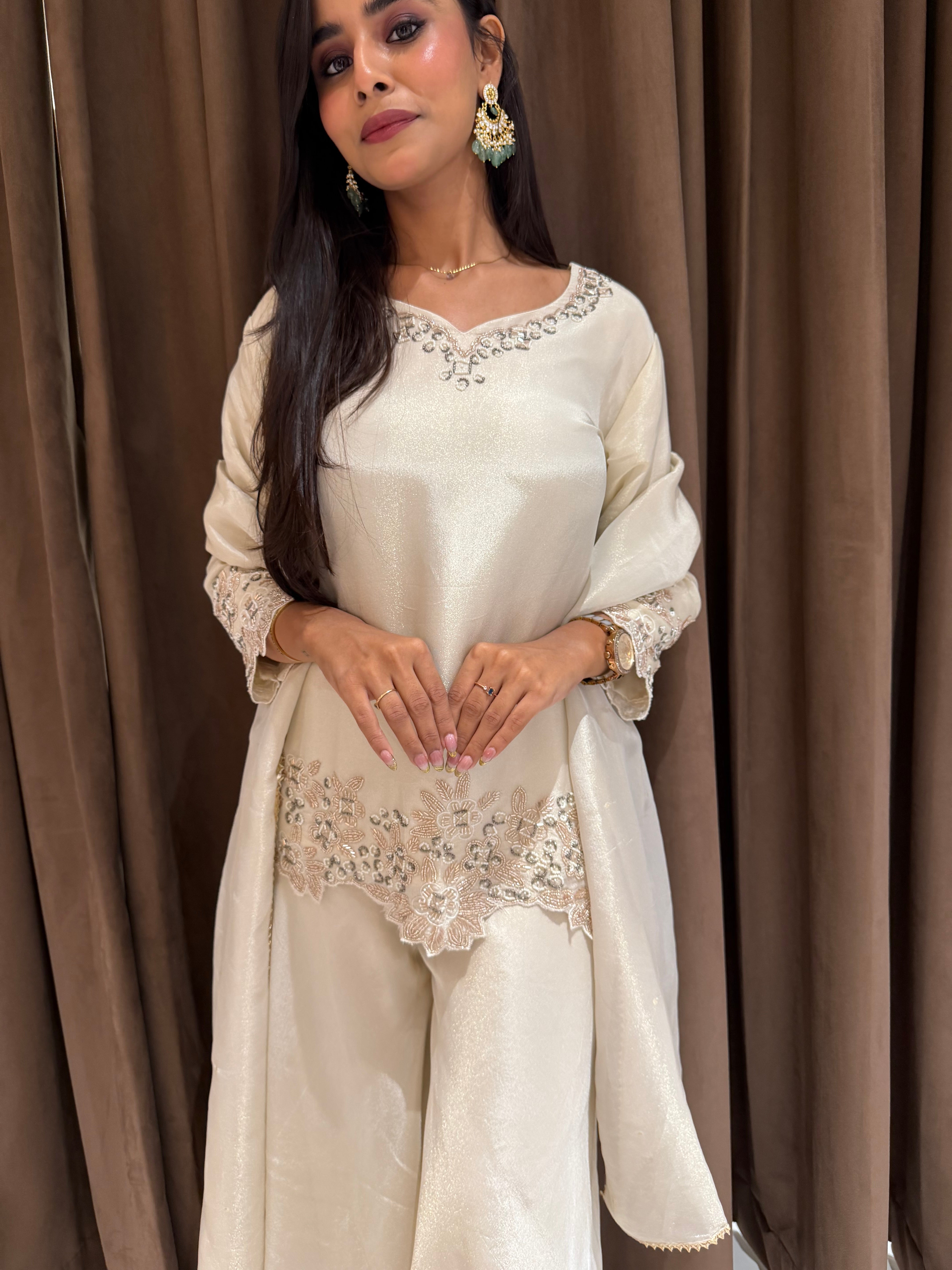 “TWISHA” Short Kurta Divider Set ✨💕 | KurtiSwag
