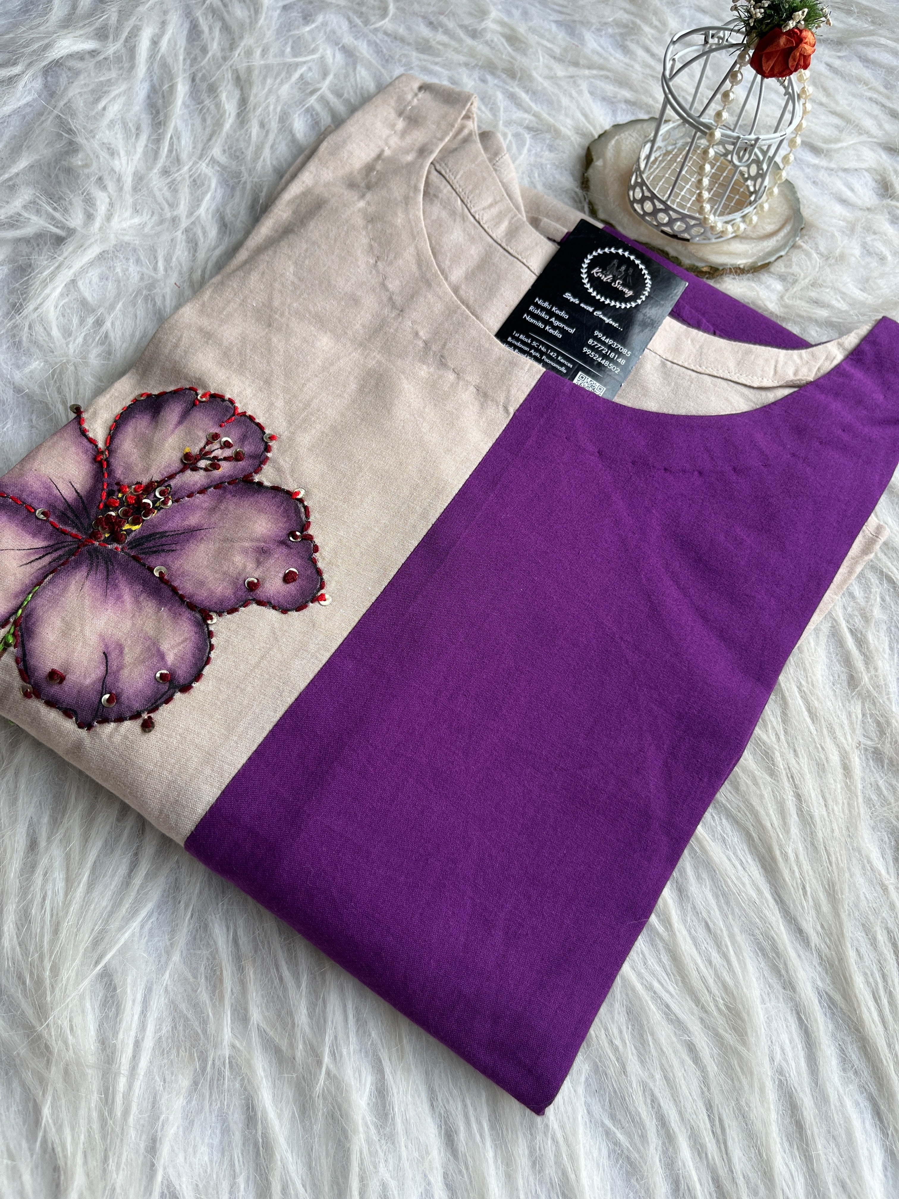 “TRIPTI” Mul Cotton Designer Tunic With Frills At The Bottom ✨🧿 | KurtiSwag