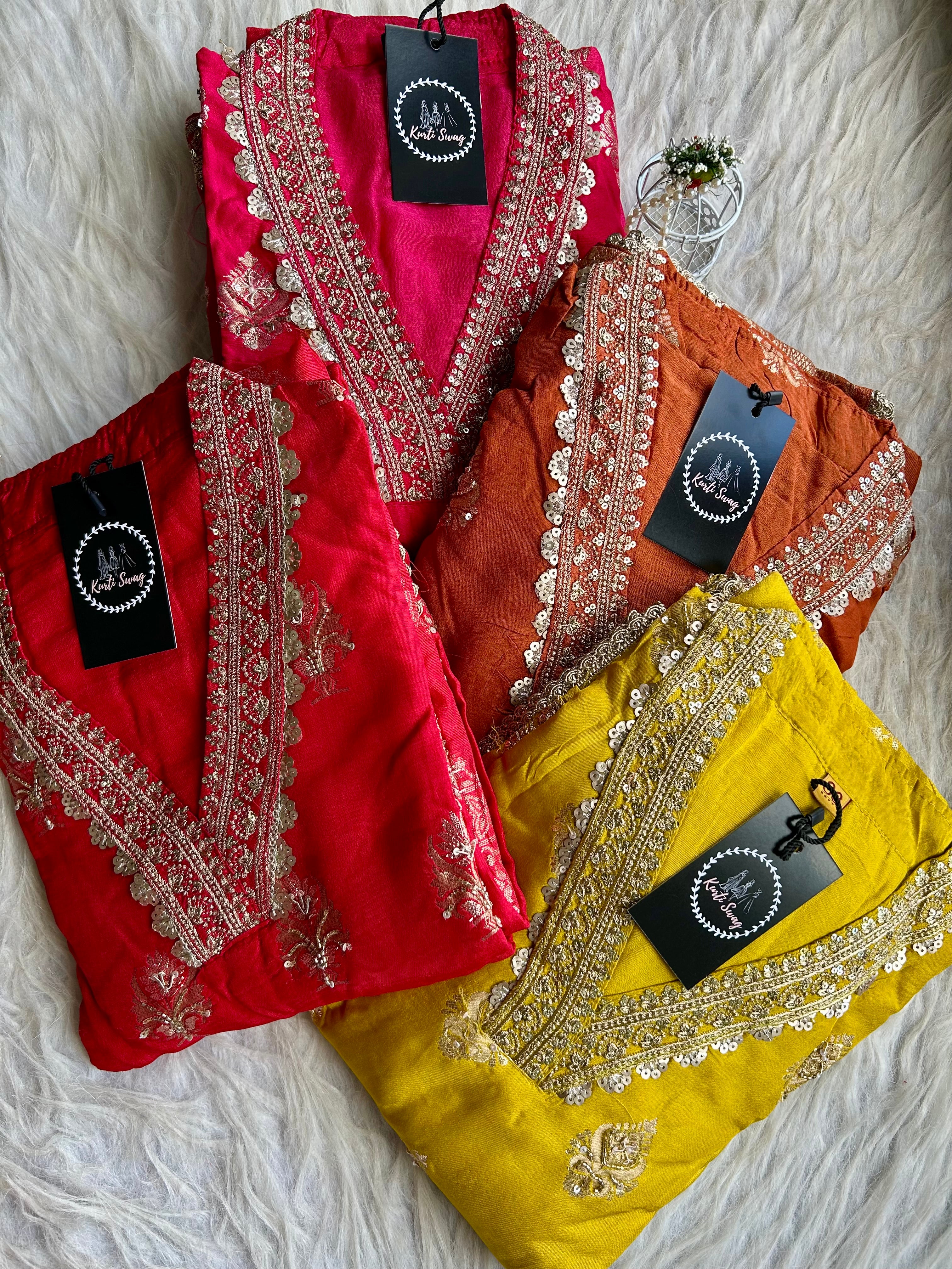 “MALLIKA” Premium Silk Festive Suit ✨♥️ | KurtiSwag