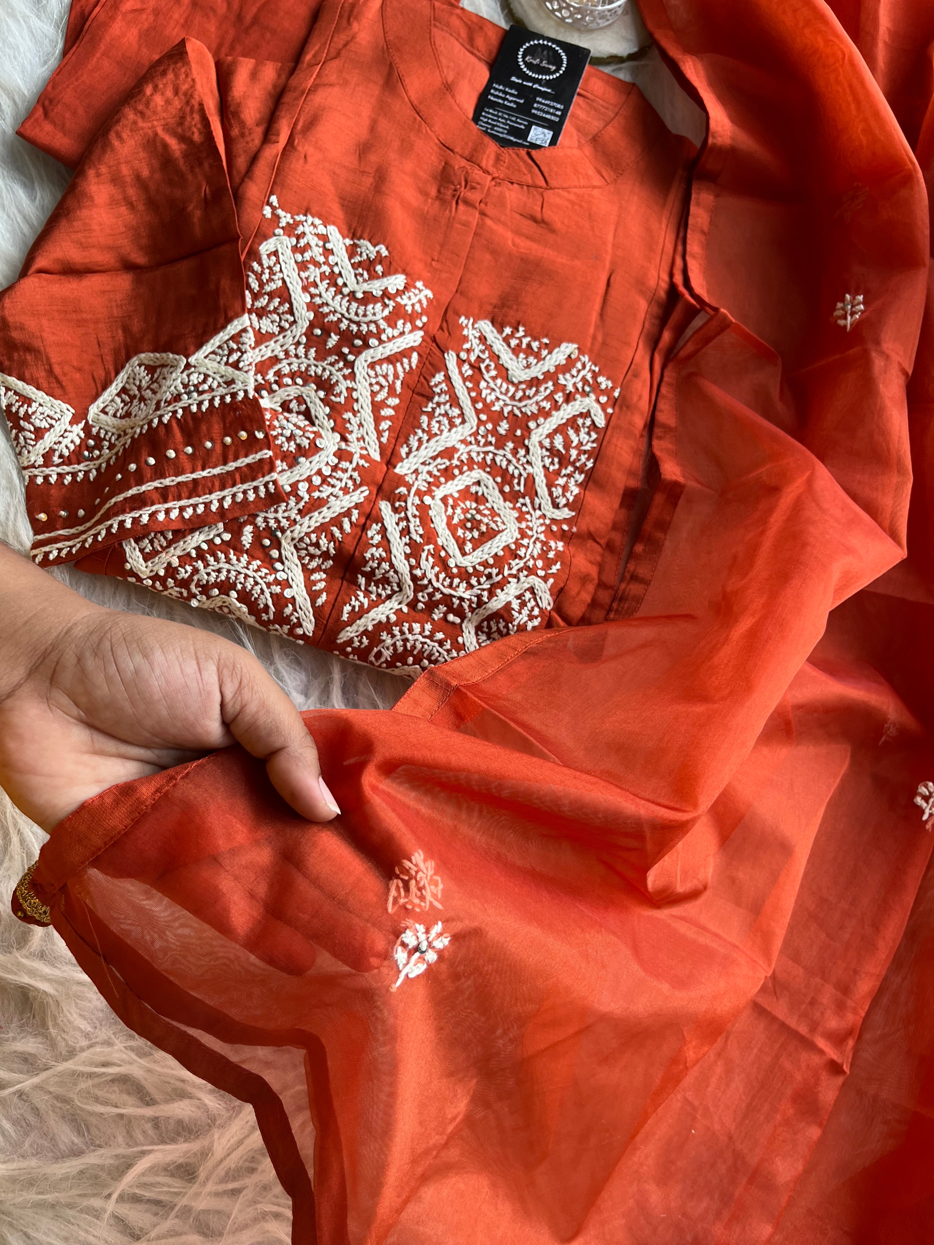 “ROSHNI” Dola Silk Thread Embroidered Suit Set 💕 | KurtiSwag