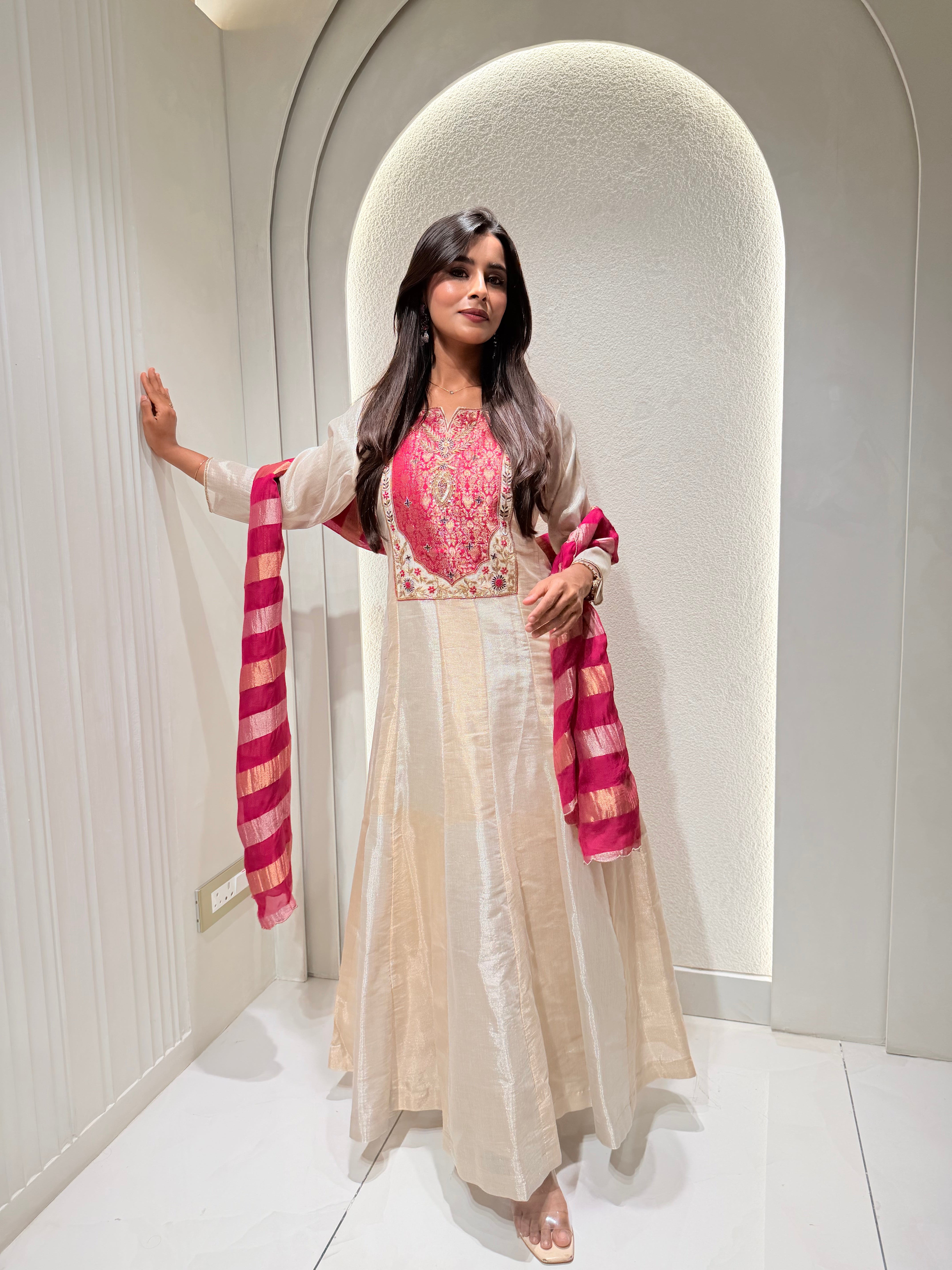 “ZAARA” Premium Tissue Anarkali Suit Set ✨💕 | KurtiSwag
