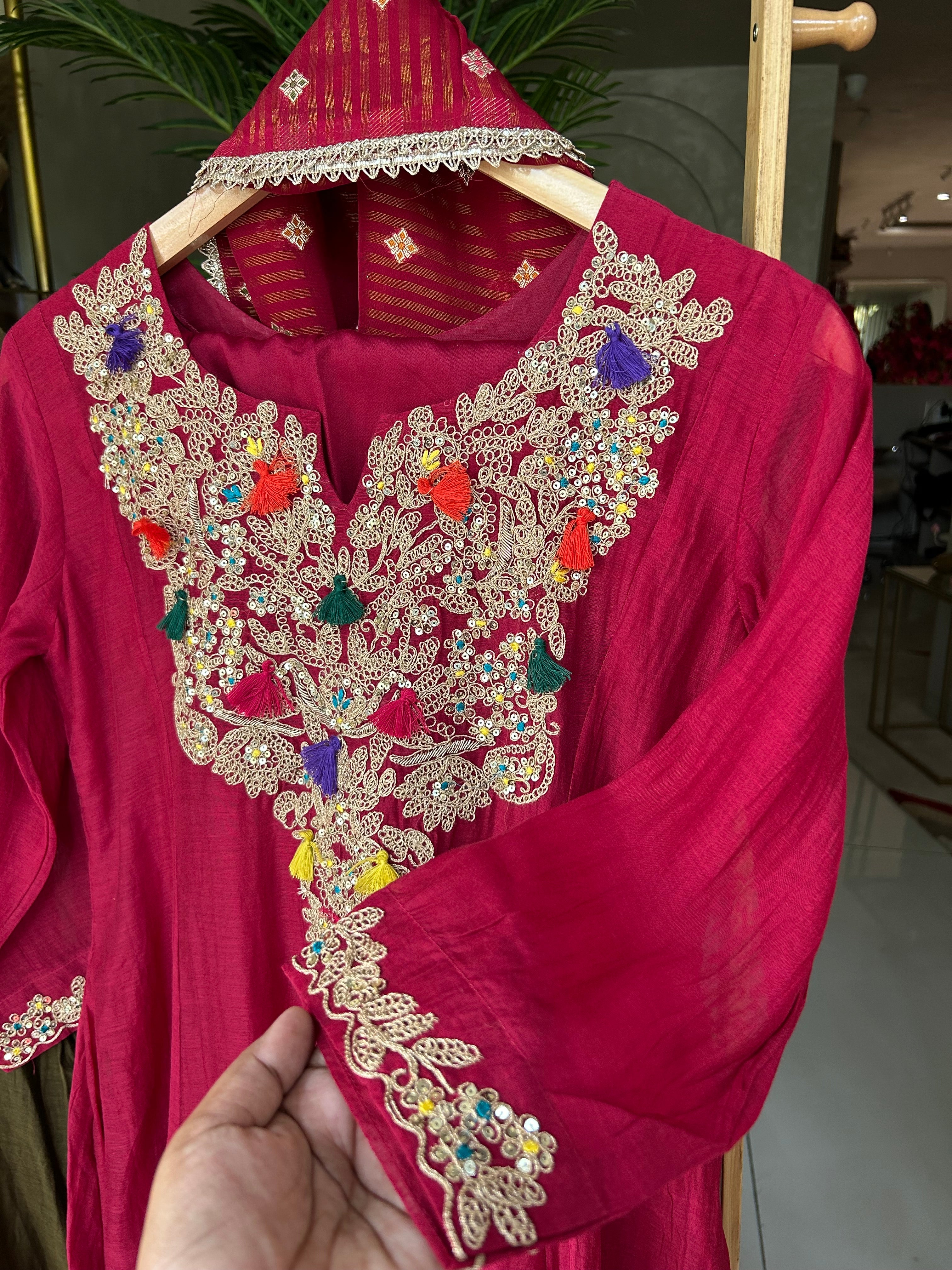 “PRAGYA” Mul Chanderi Festive Wear Suit Set ♥️✨ | KurtiSwag