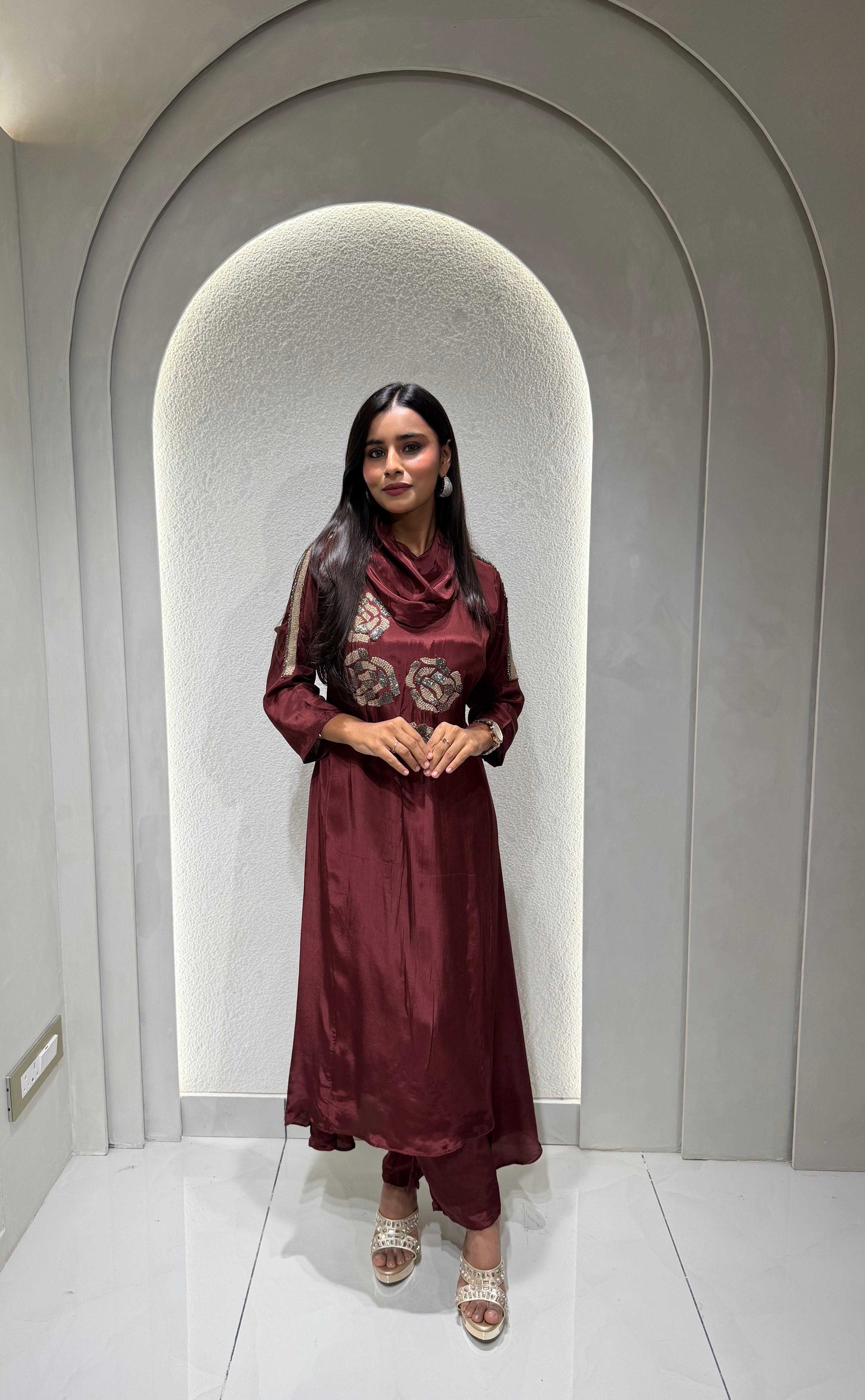 “MAROON MAGIC” Designer Coord Set ✨♥️ | KurtiSwag