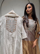 “BARKHA” Pure Tissue Silk Set ✨ | KurtiSwag