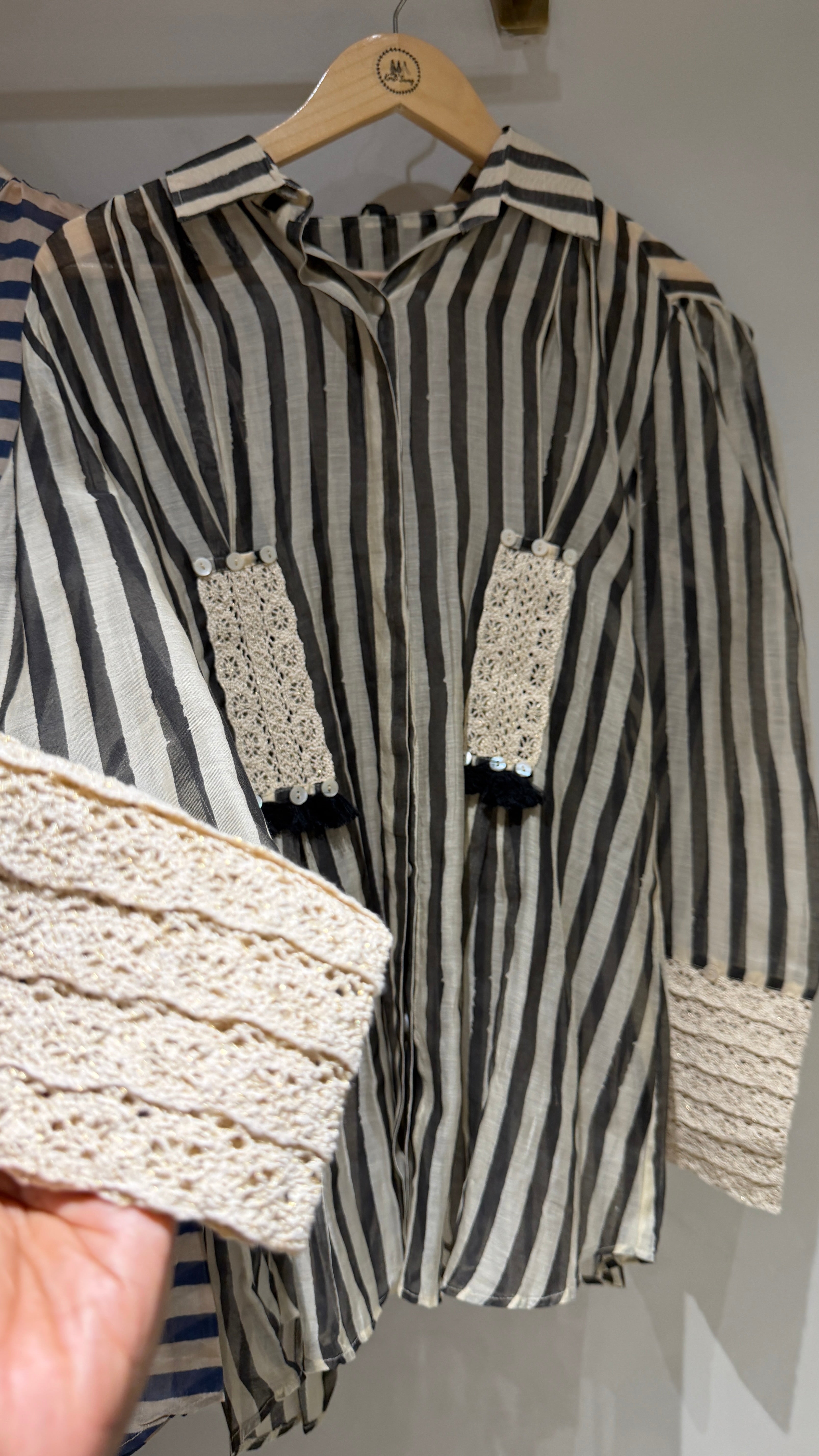 “STRIPED BEAUTY” Premium Shirts ✨💕 | KurtiSwag