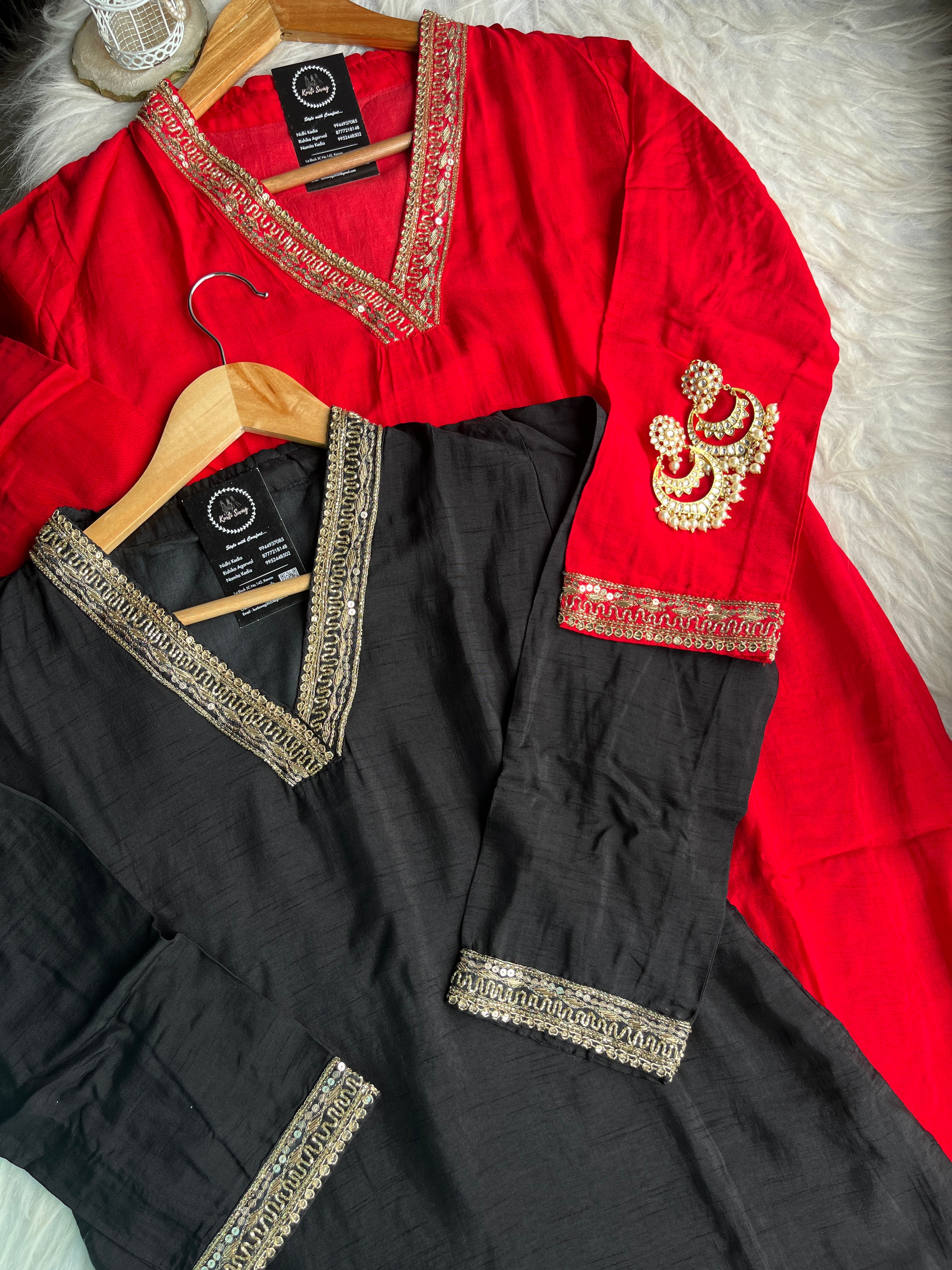 “ESHITA” Festive Kurti & Pant Set 💕✨ | KurtiSwag