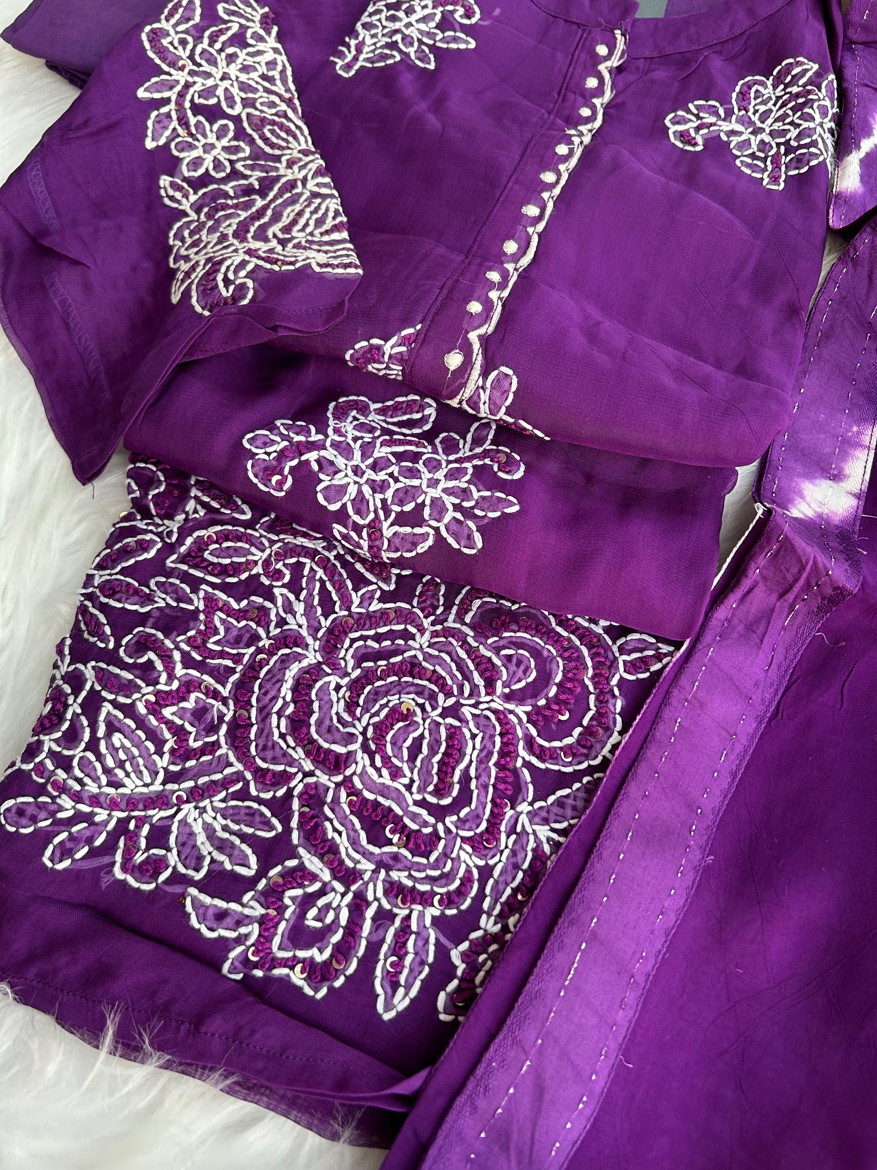 “ROOPALI” Premium Organza Threadwork Suit Set ❤️💕 | KurtiSwag