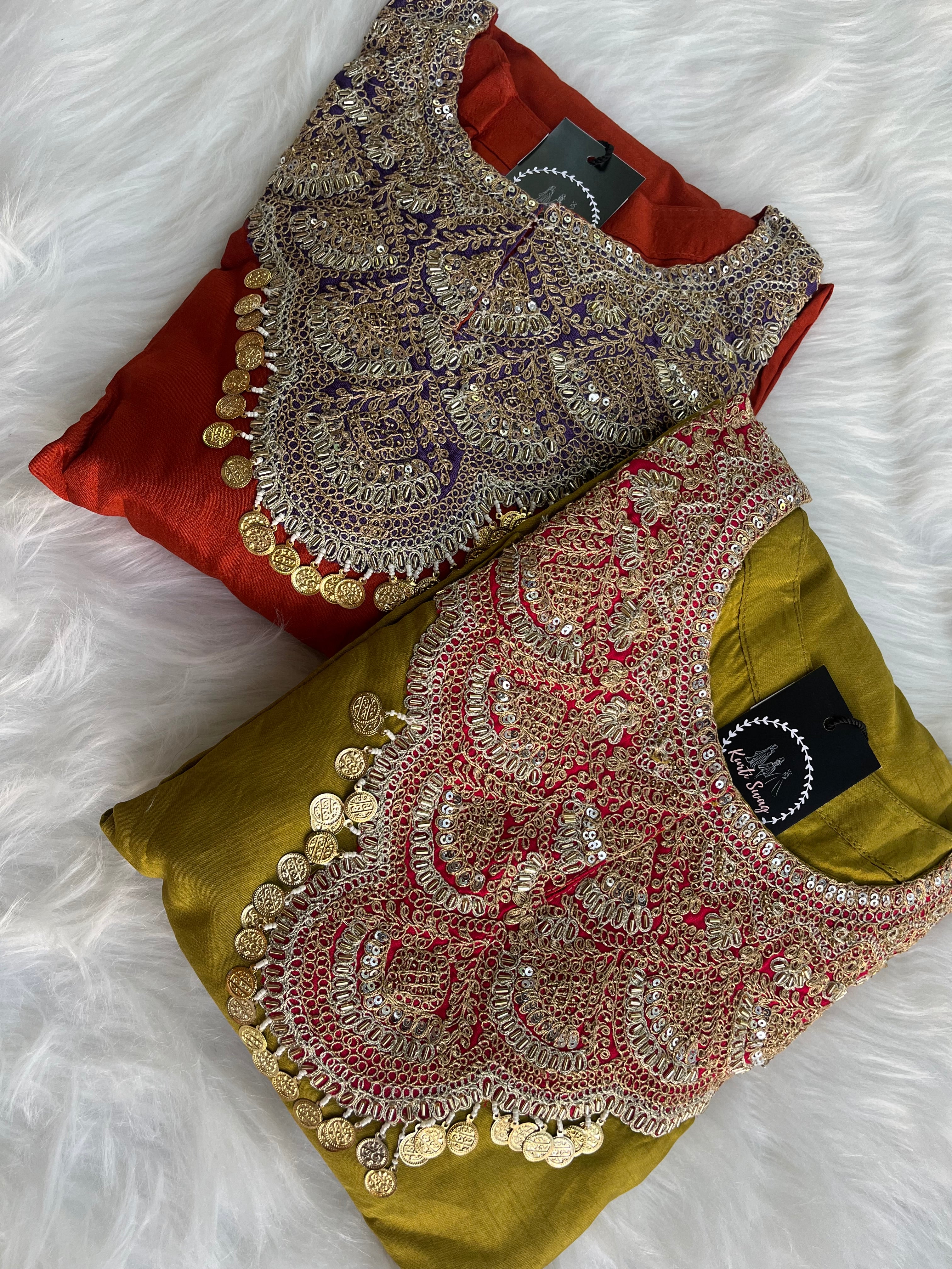 “GAUHAR” Premium Silk Festive Wear ✨💕 | KurtiSwag