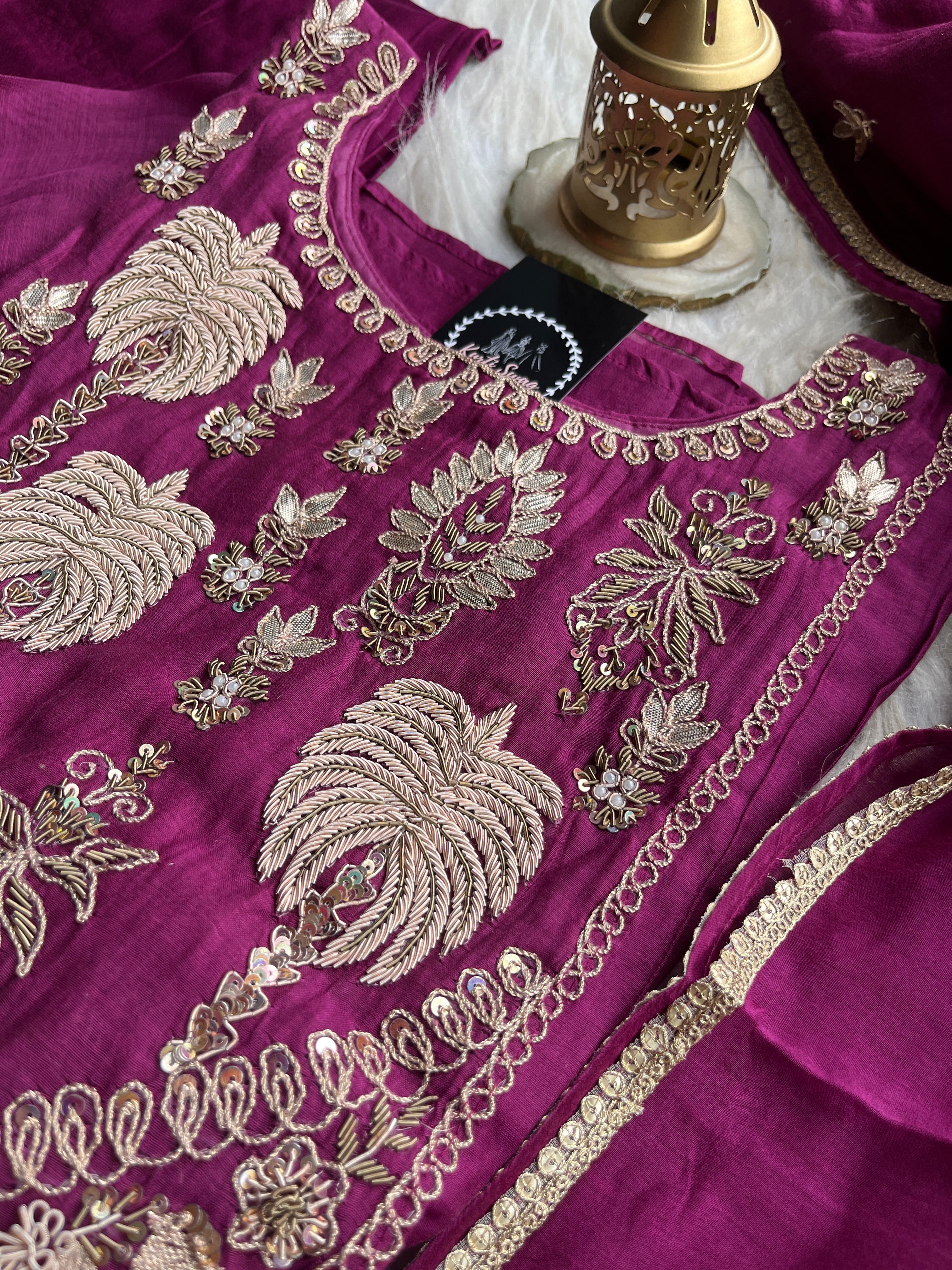 “ANURADHA” Festive Suit Set In Mul Chanderi ✨💕 | KurtiSwag