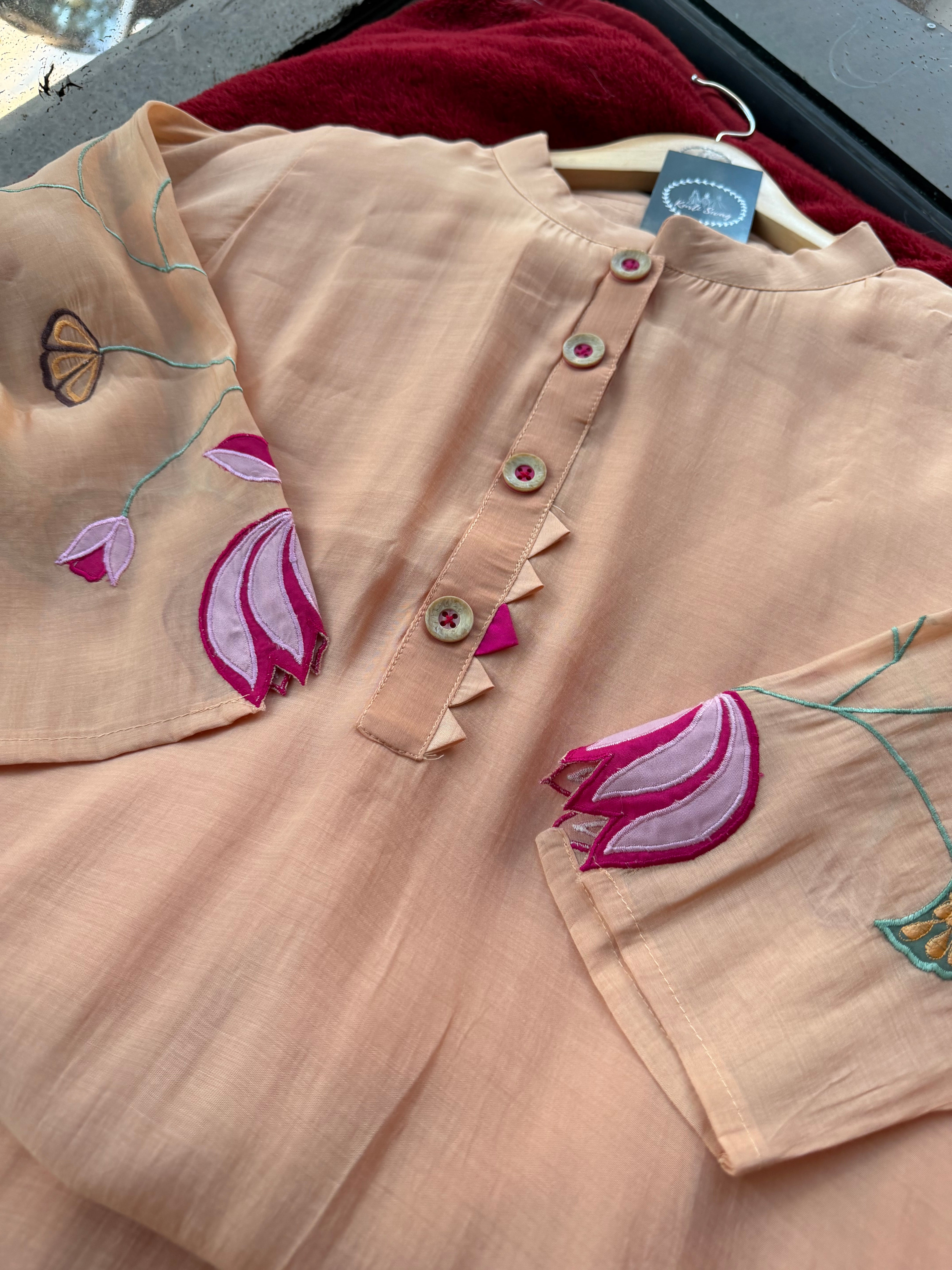 “LOTUS BLOOM” Mul Chanderi Summer Suit ✨💕 | KurtiSwag