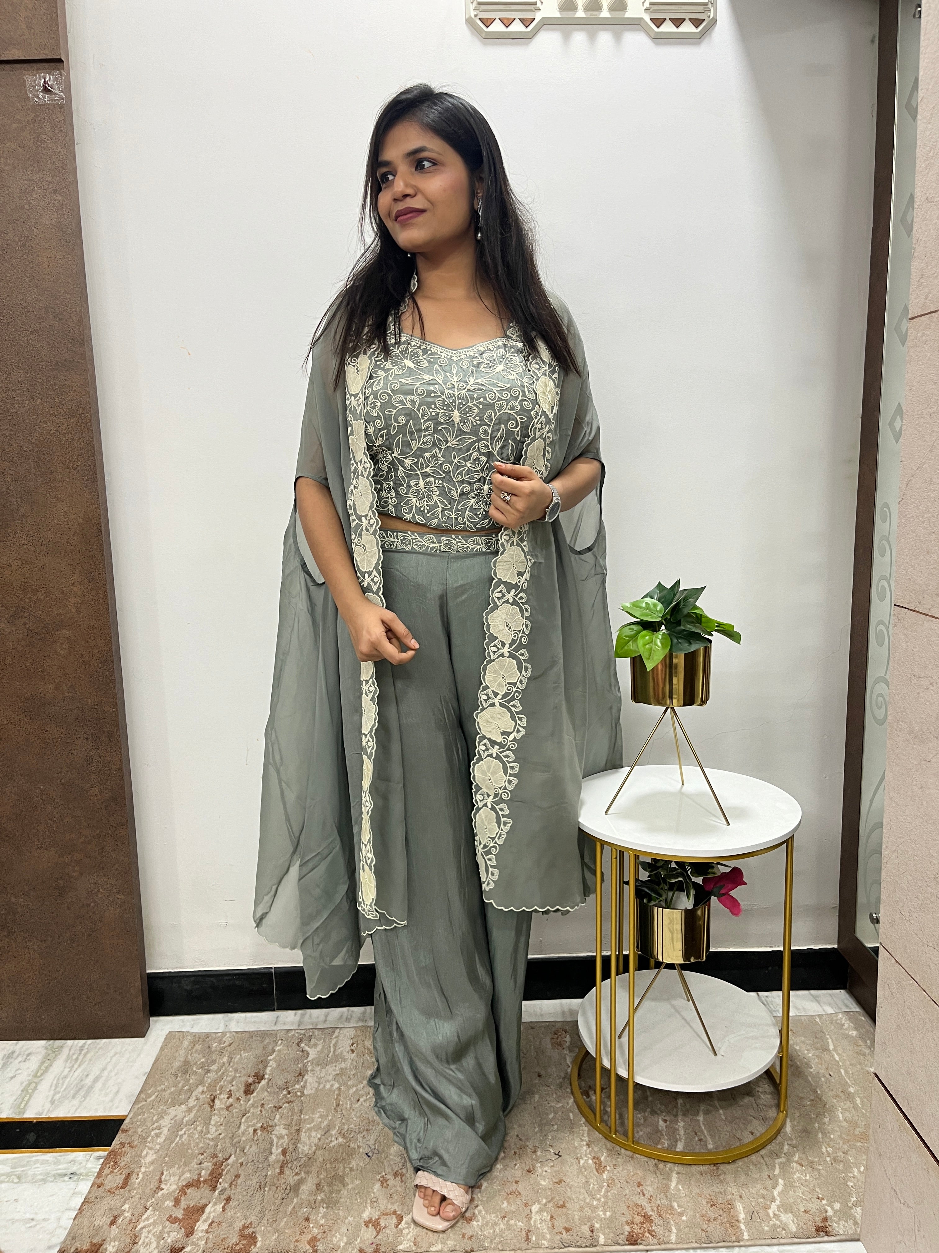 “RISHU” Indowestern Cape Set ✨ | KurtiSwag