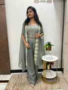 “RISHU” Indowestern Cape Set ✨ | KurtiSwag