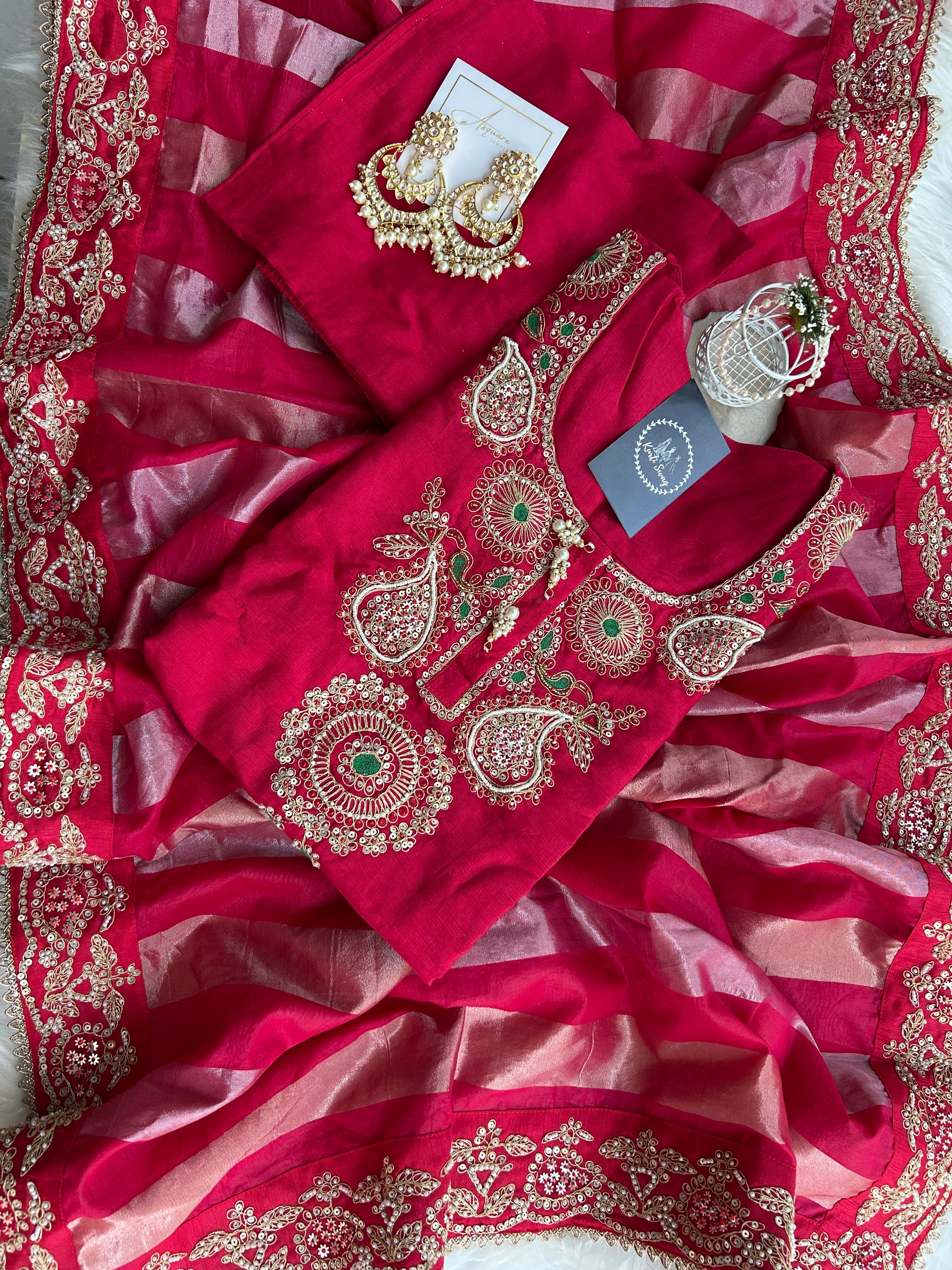 “RIWAAYAT ” Premium Dola Silk Suit Set 💕✨ | KurtiSwag