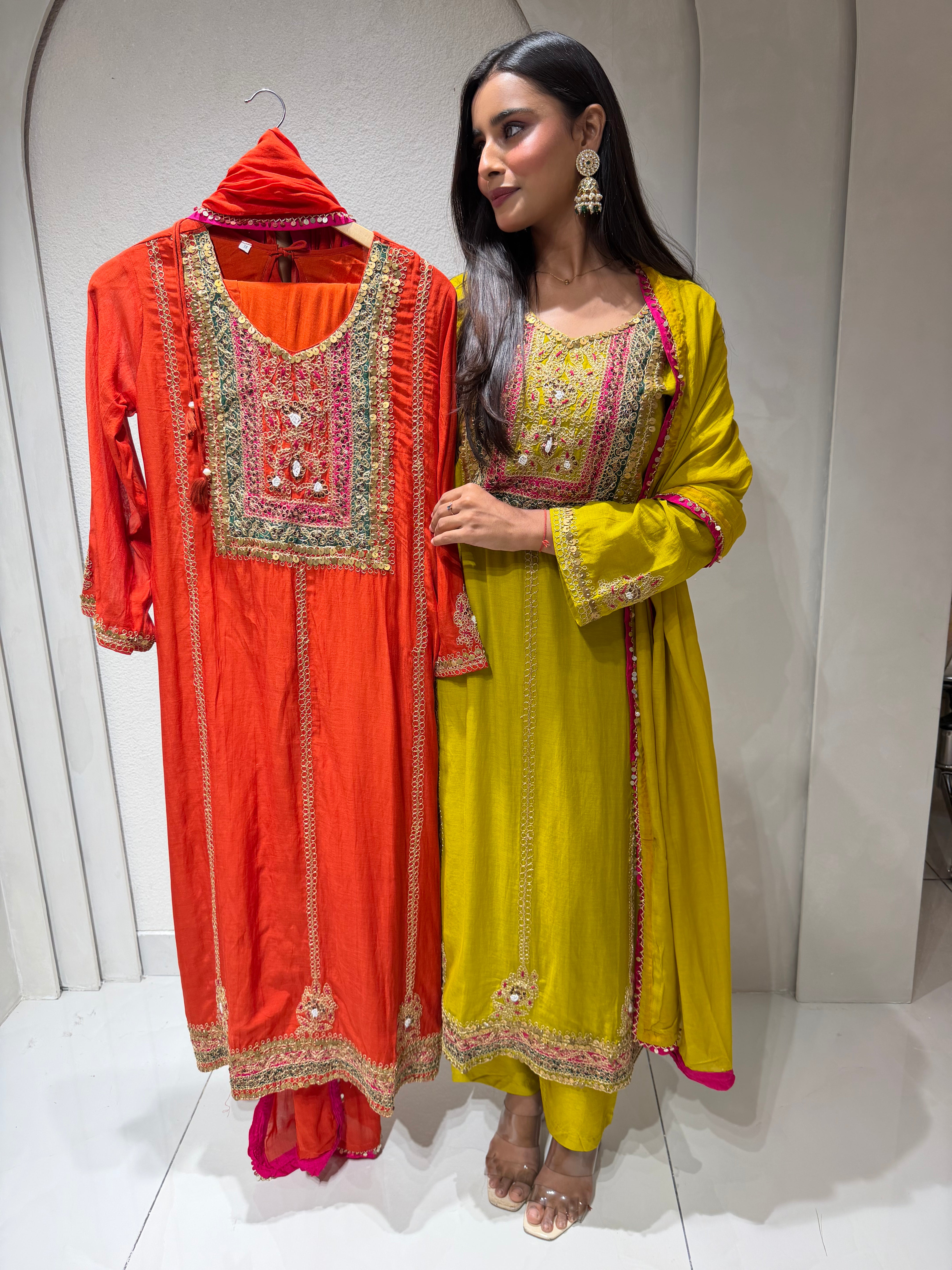 “SAMYUKTA” Amul Chanderi Festive Suit Set 💕 | KurtiSwag