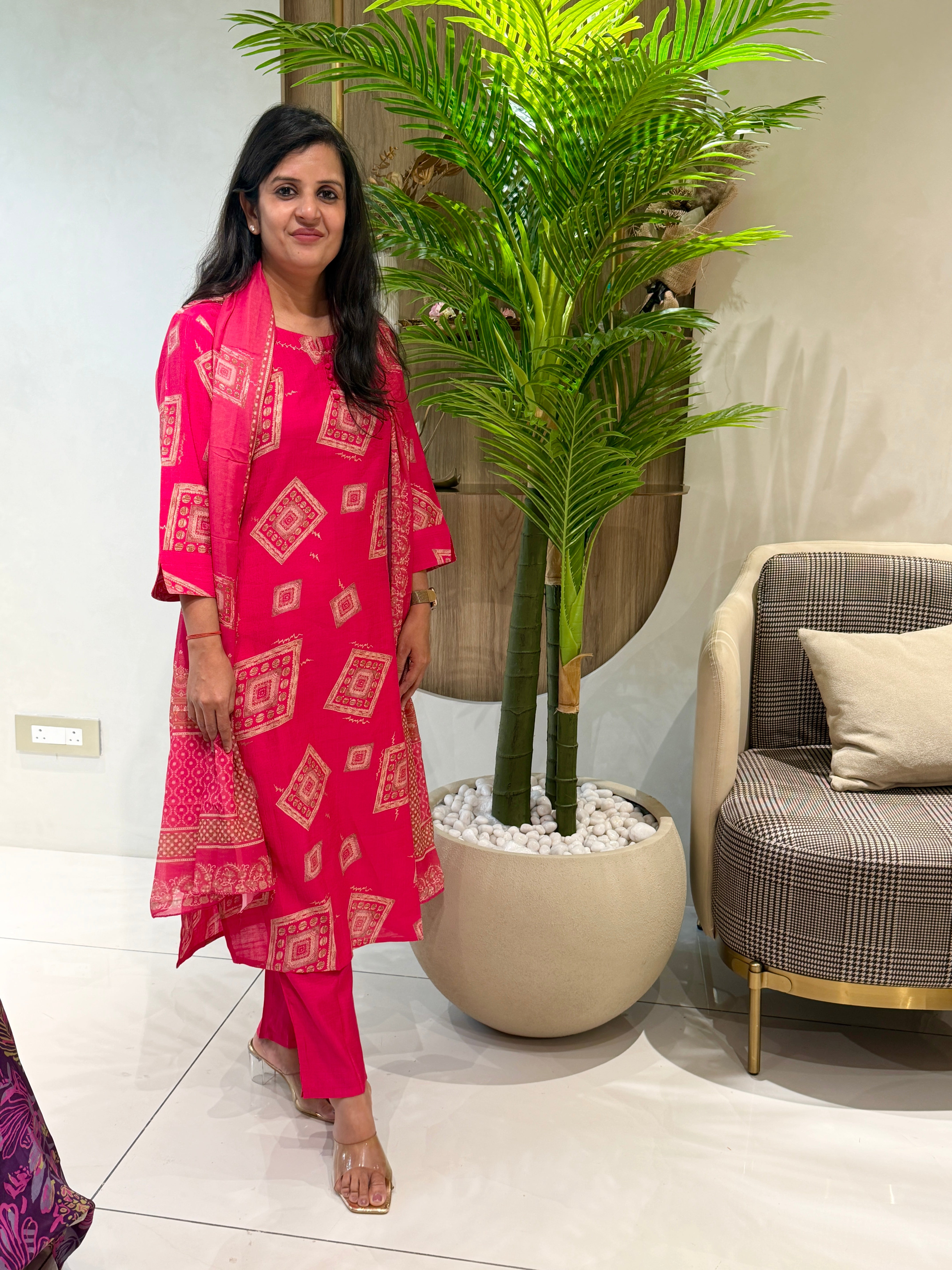 “OFFICE WEAR” Printed Muslin Suit Sets - PART 2 | KurtiSwag