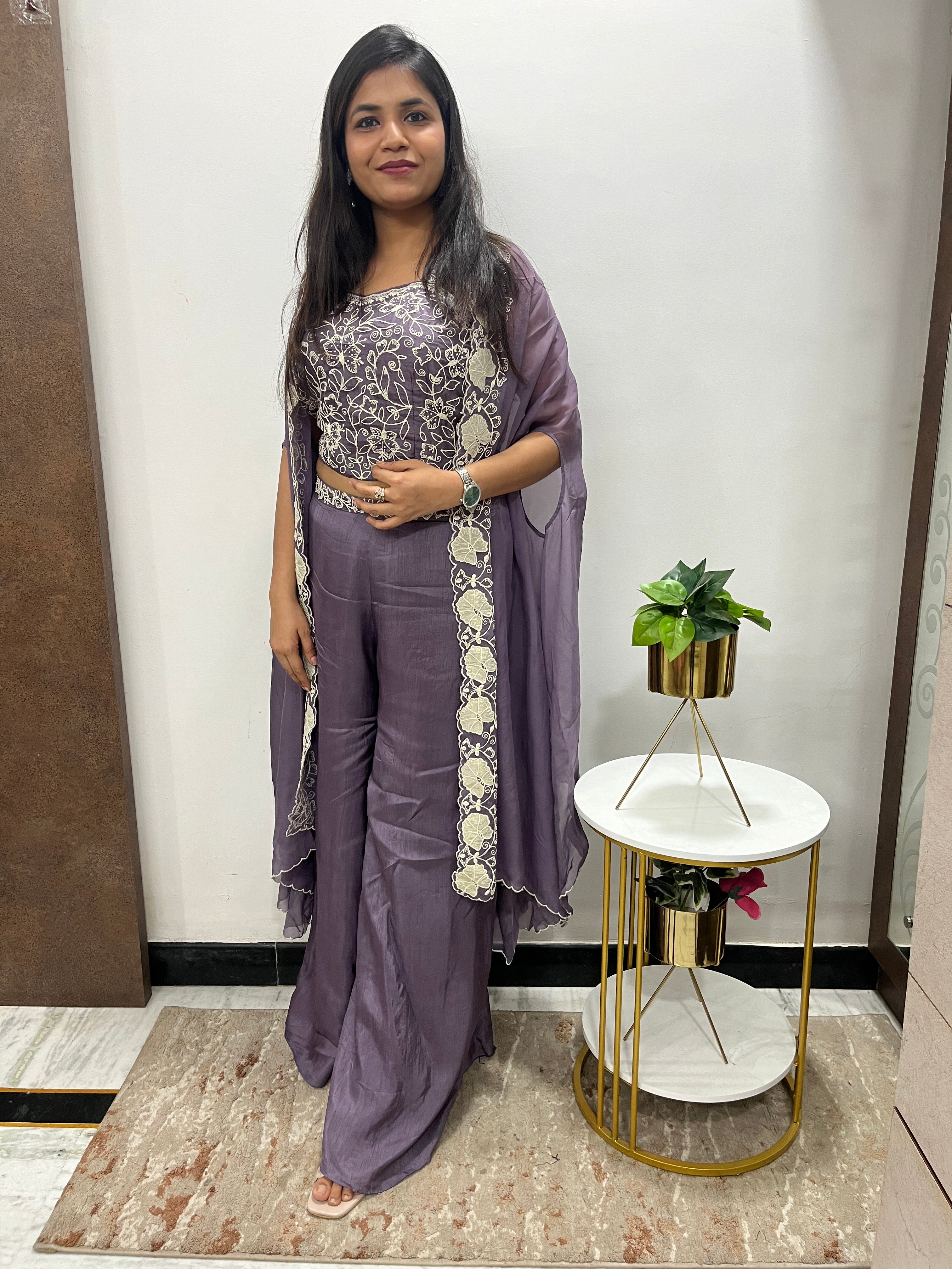 “RISHU” Indowestern Cape Set ✨ | KurtiSwag