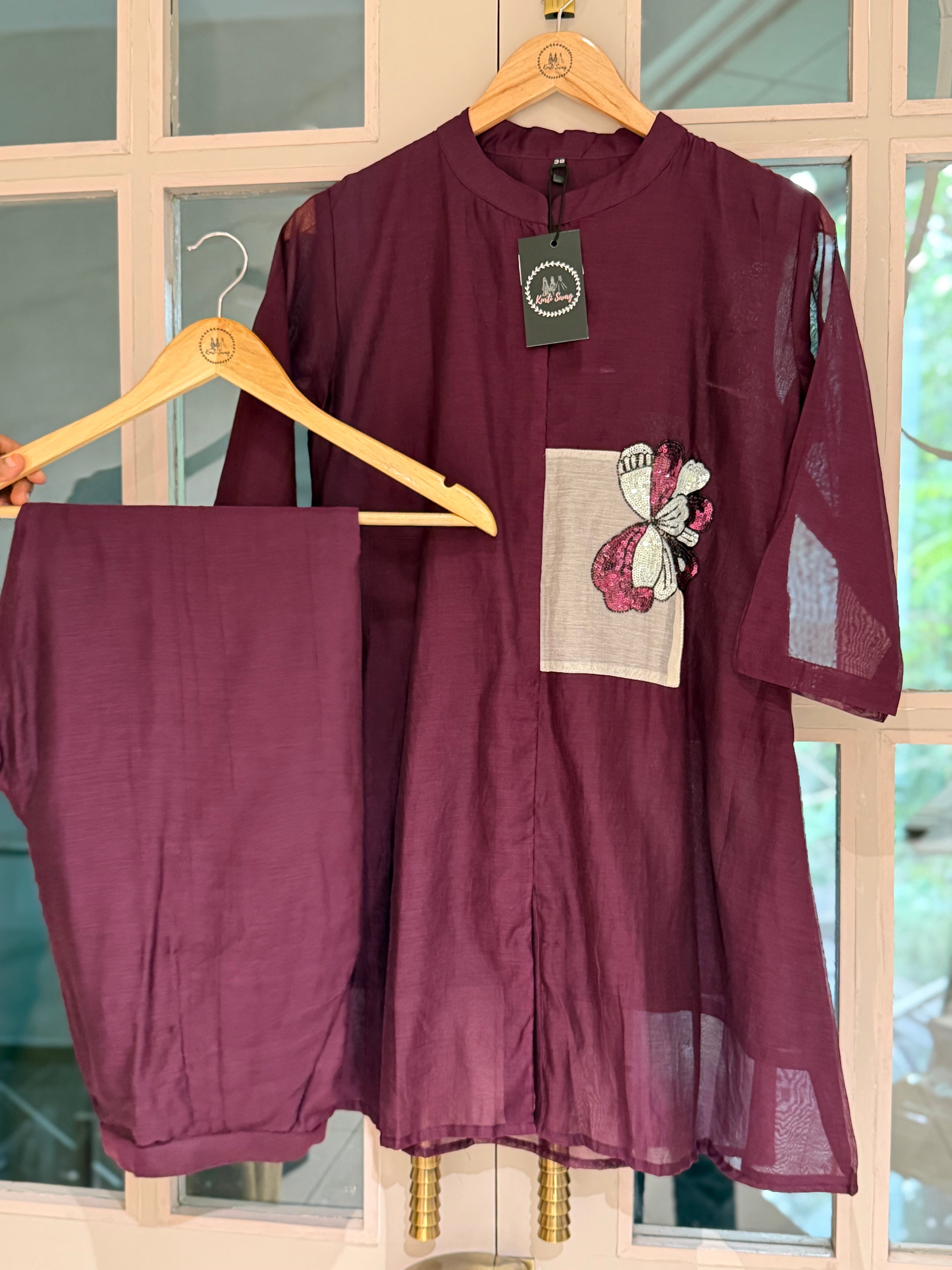 “RIDA” Mul Chanderi Coord Set ✨ | KurtiSwag