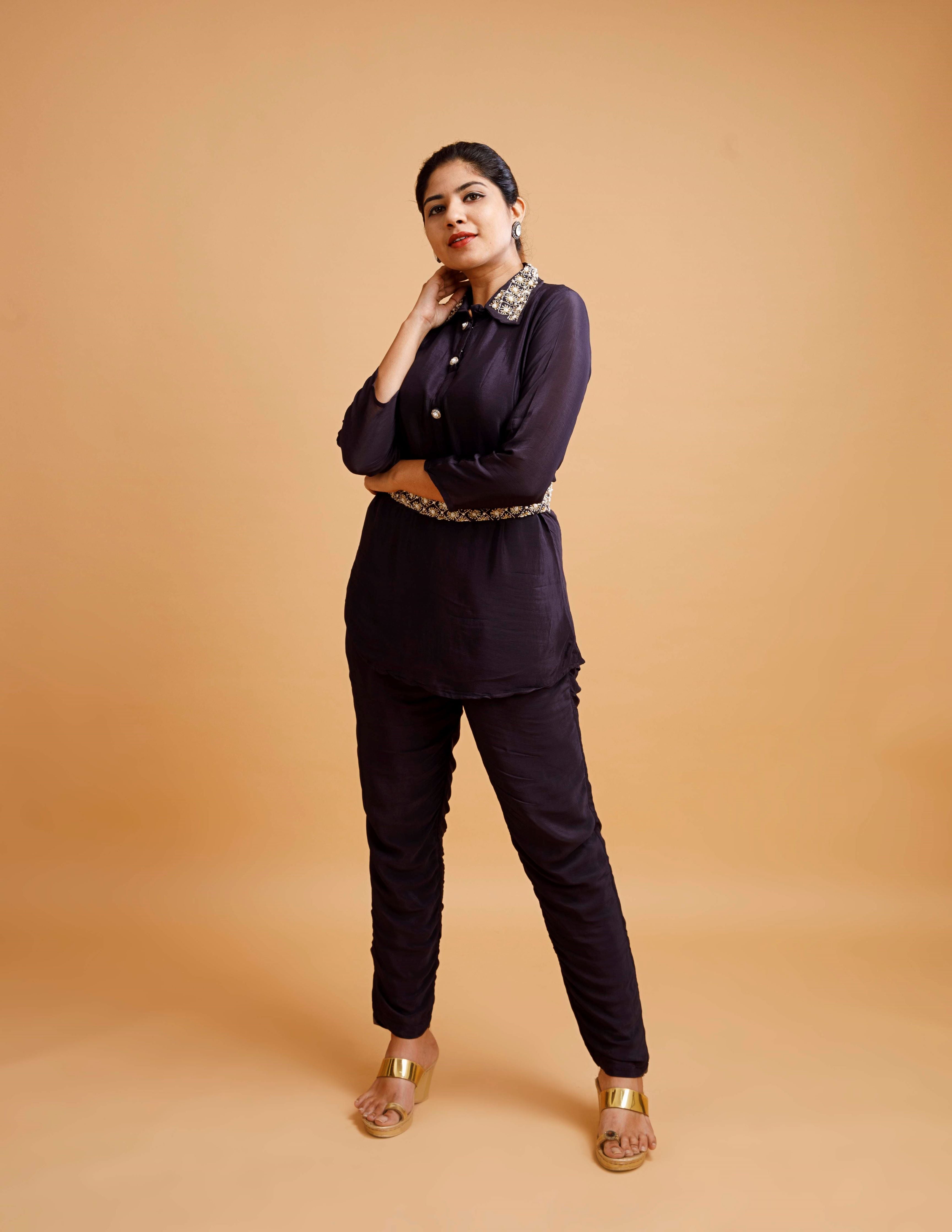 “DEEPIKA" Chinnon cord sets | KurtiSwag