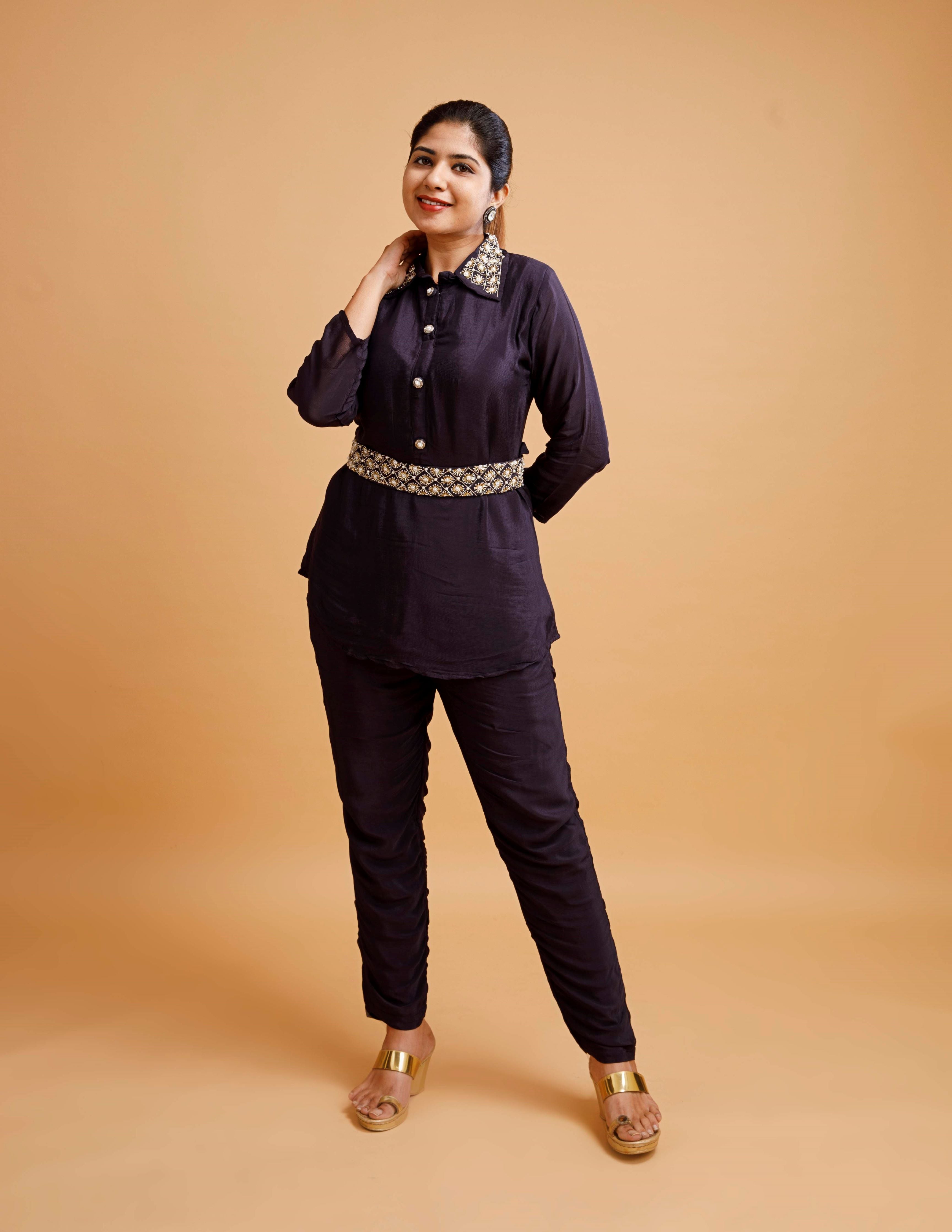 “DEEPIKA" Chinnon cord sets | KurtiSwag