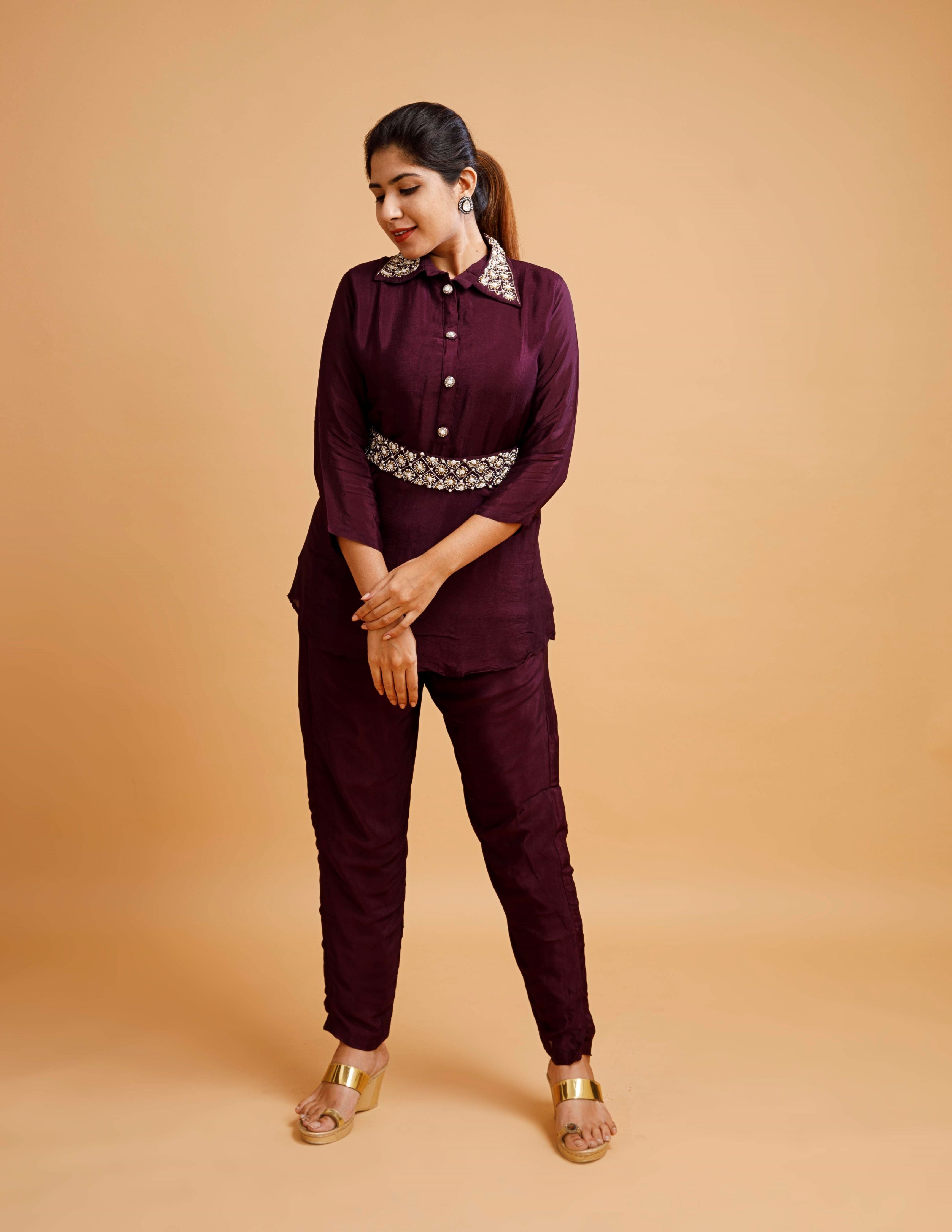 “DEEPIKA" Chinnon cord sets | KurtiSwag