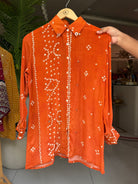 “BANDHNI” Crape Bandhni Shirts ✨♥️ | KurtiSwag