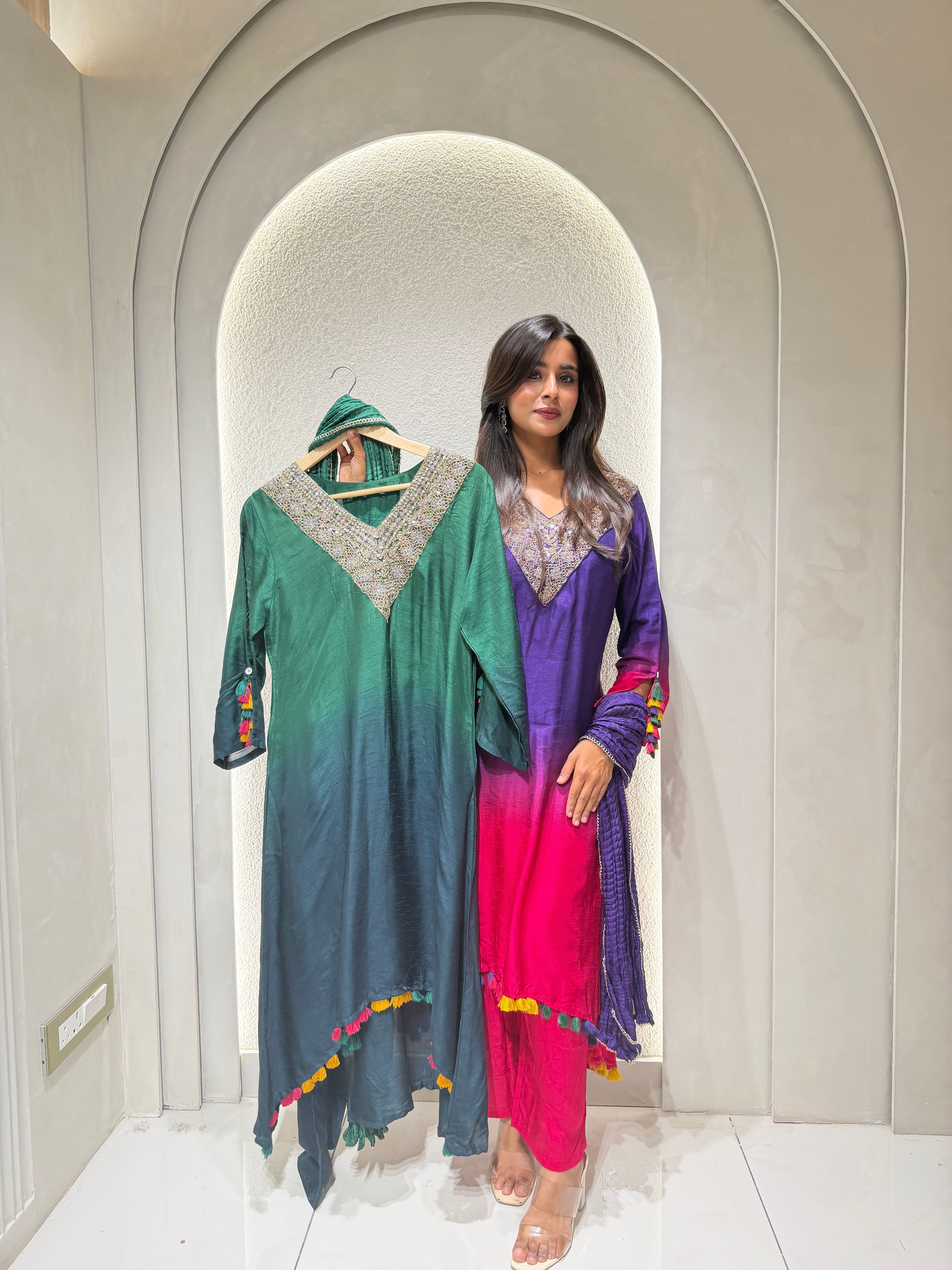 “OMBRE AURA EDIT” Indowestern Edit ✨🧿 | KurtiSwag