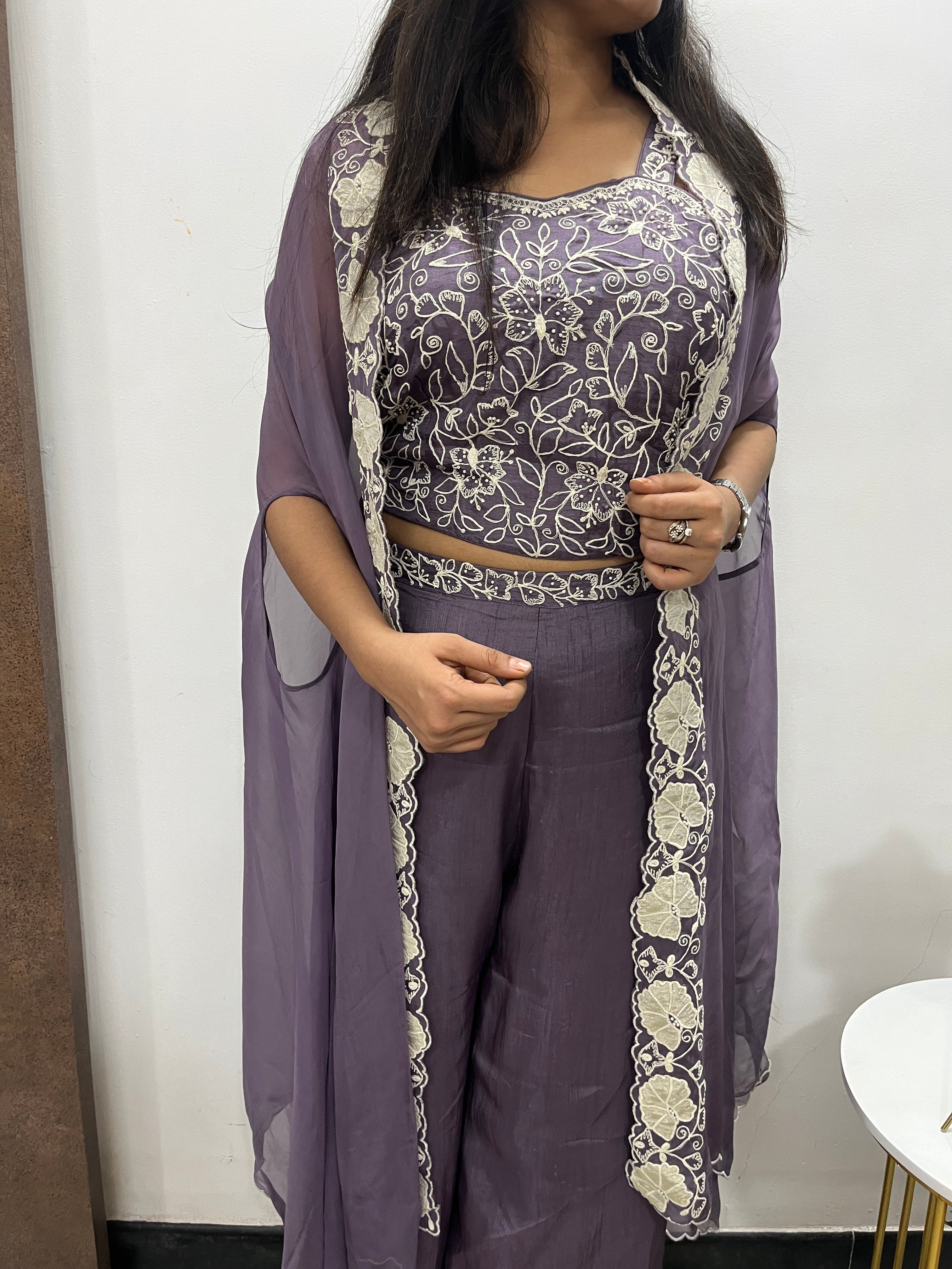 “RISHU” Indowestern Cape Set ✨ | KurtiSwag