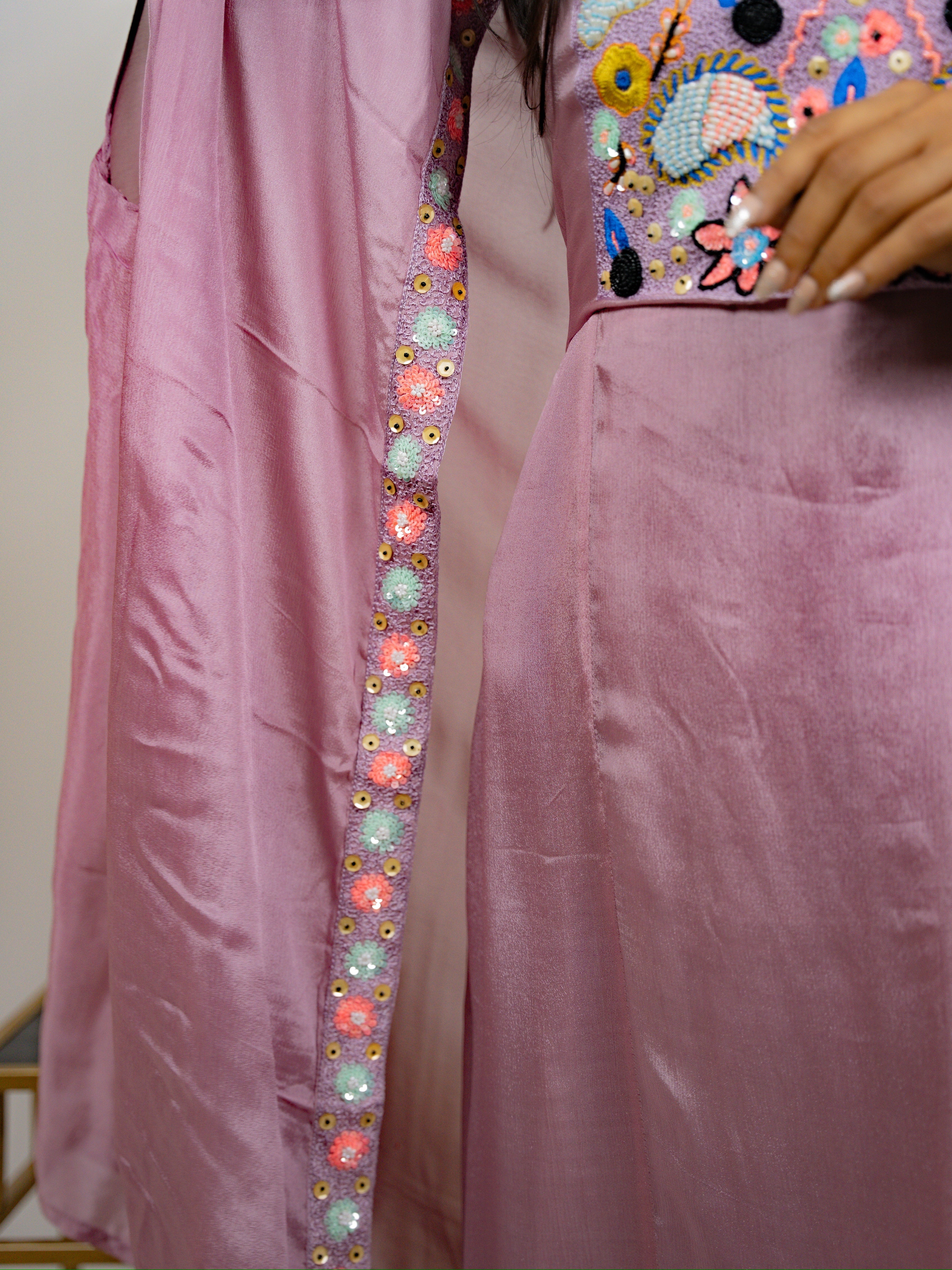 “TIARA” Indowestern Cape Dress 👗 | KurtiSwag