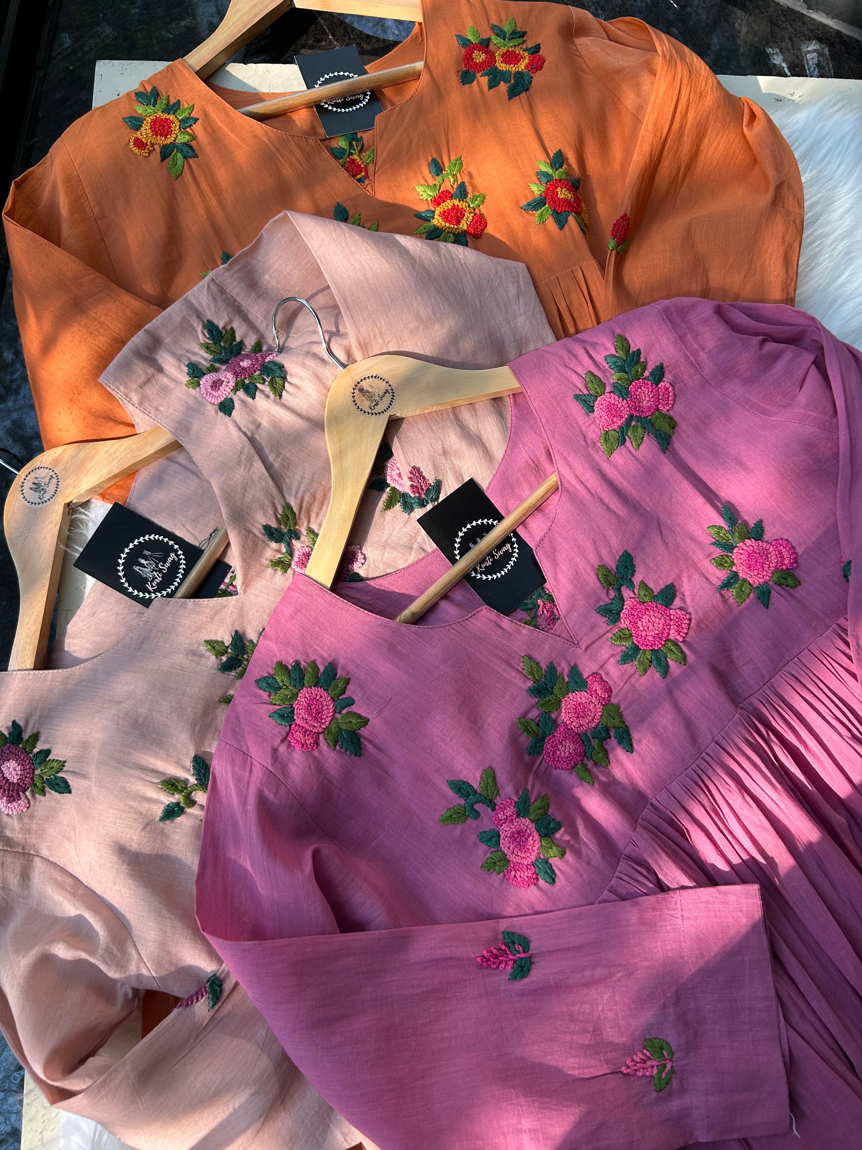 “COLOR SPLASH” Summer Mul Cotton Embroidered Tunics ✨💕 | KurtiSwag