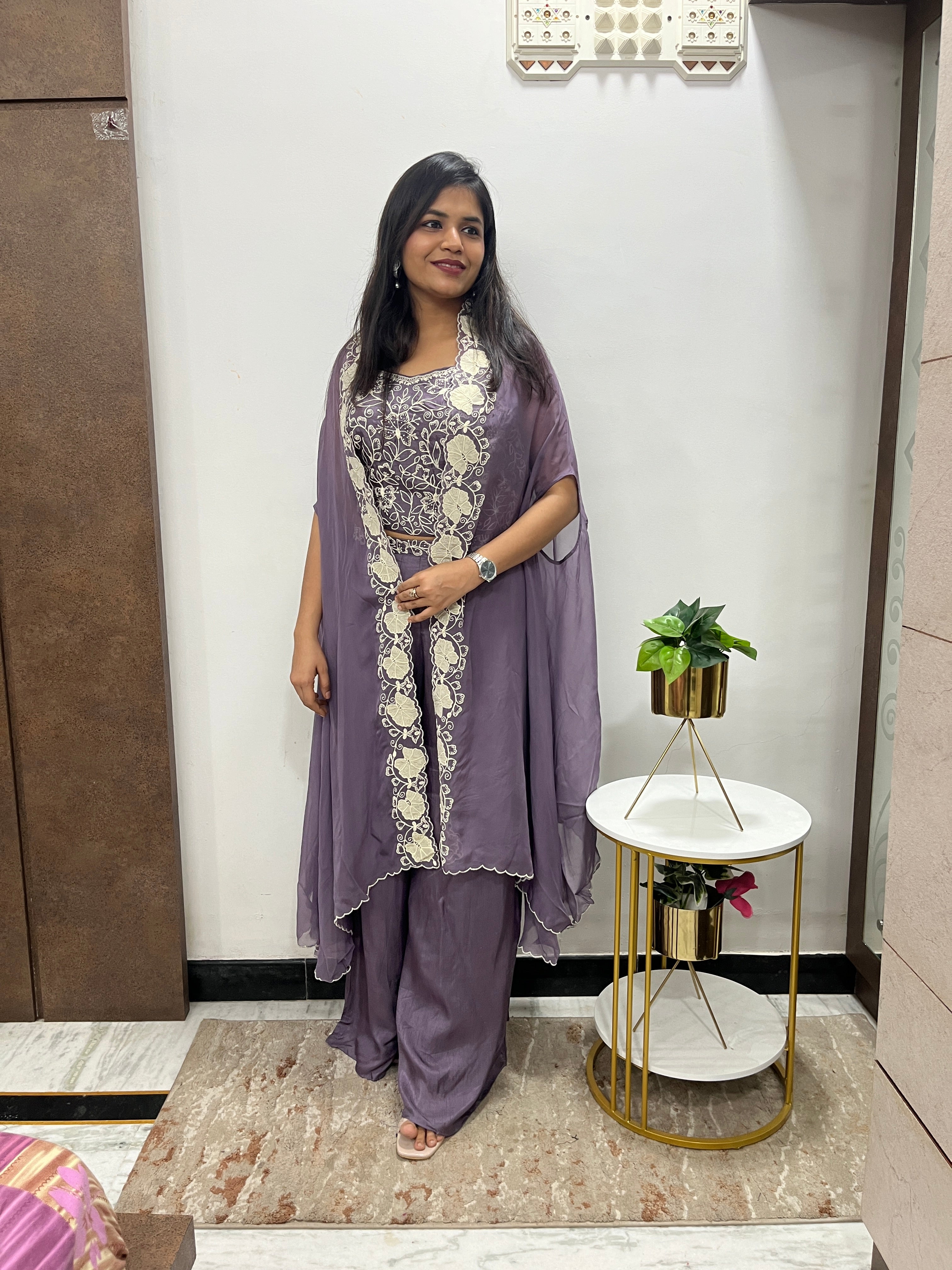 “RISHU” Indowestern Cape Set ✨ | KurtiSwag