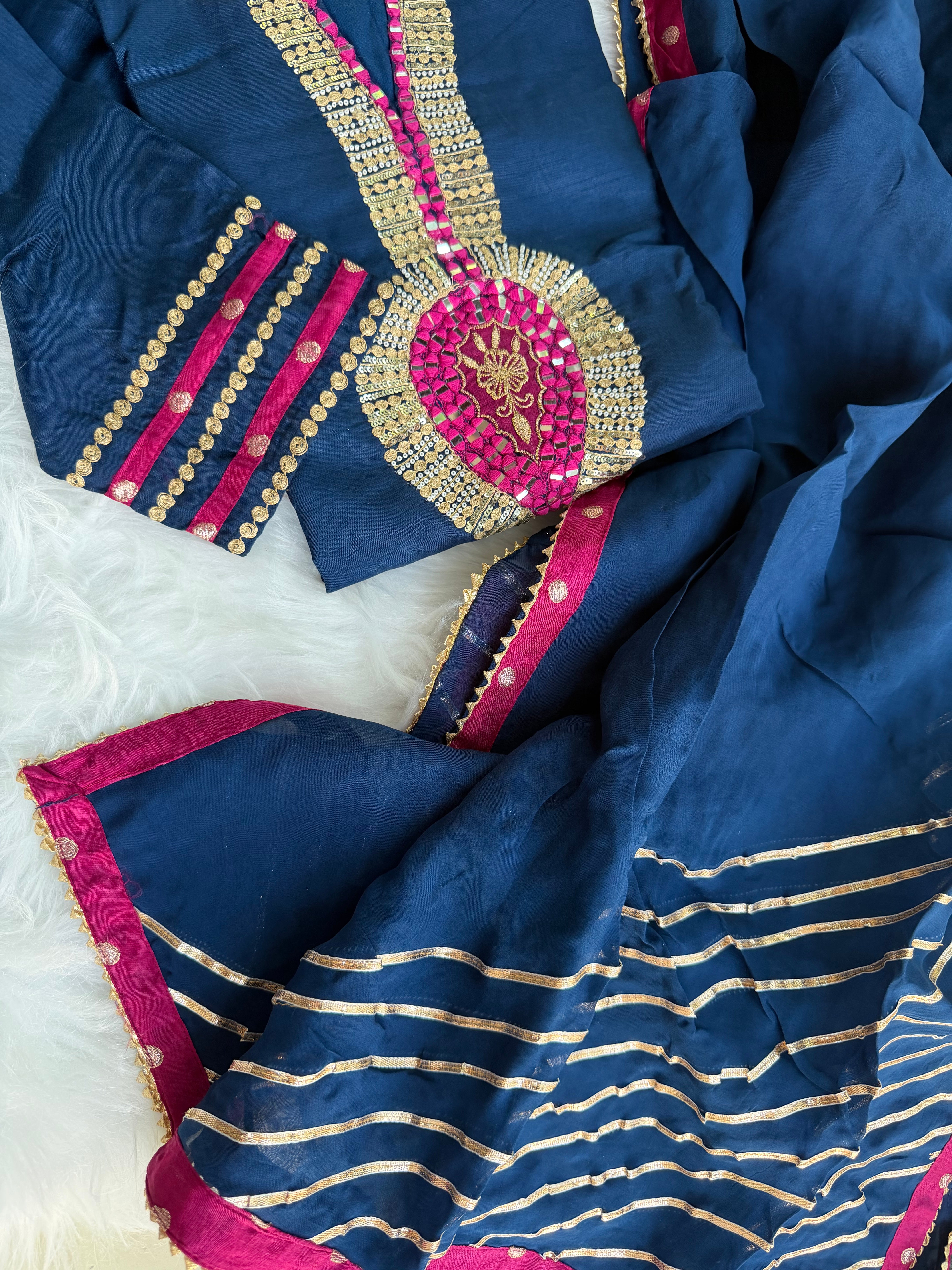 “NEELKAMAL” Premium Dola Silk Handwork Suit Suit ✨💕 | KurtiSwag