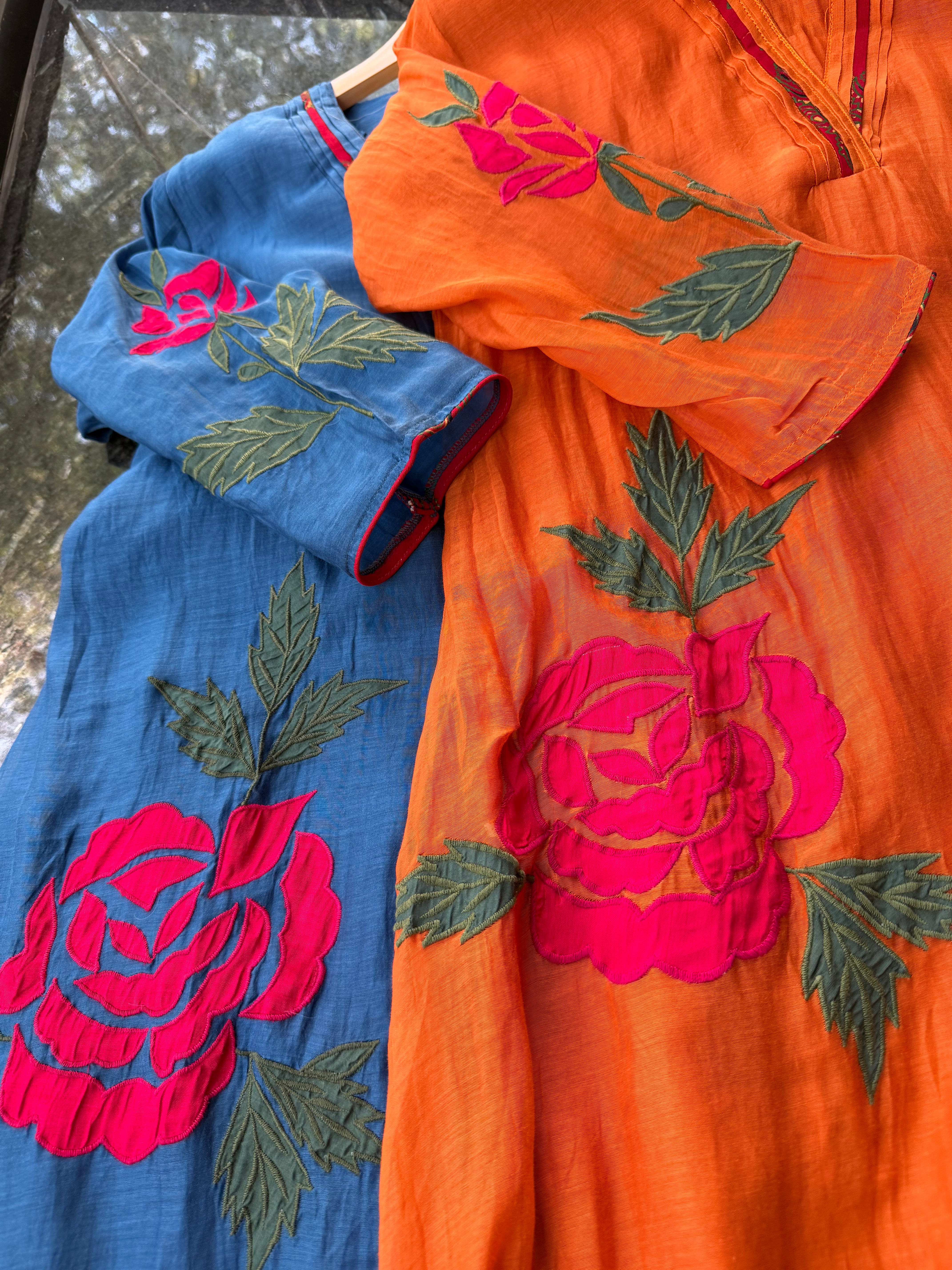 “ASHA” Premium Mul Chanderi Applique Suit Set ✨🧿 | KurtiSwag