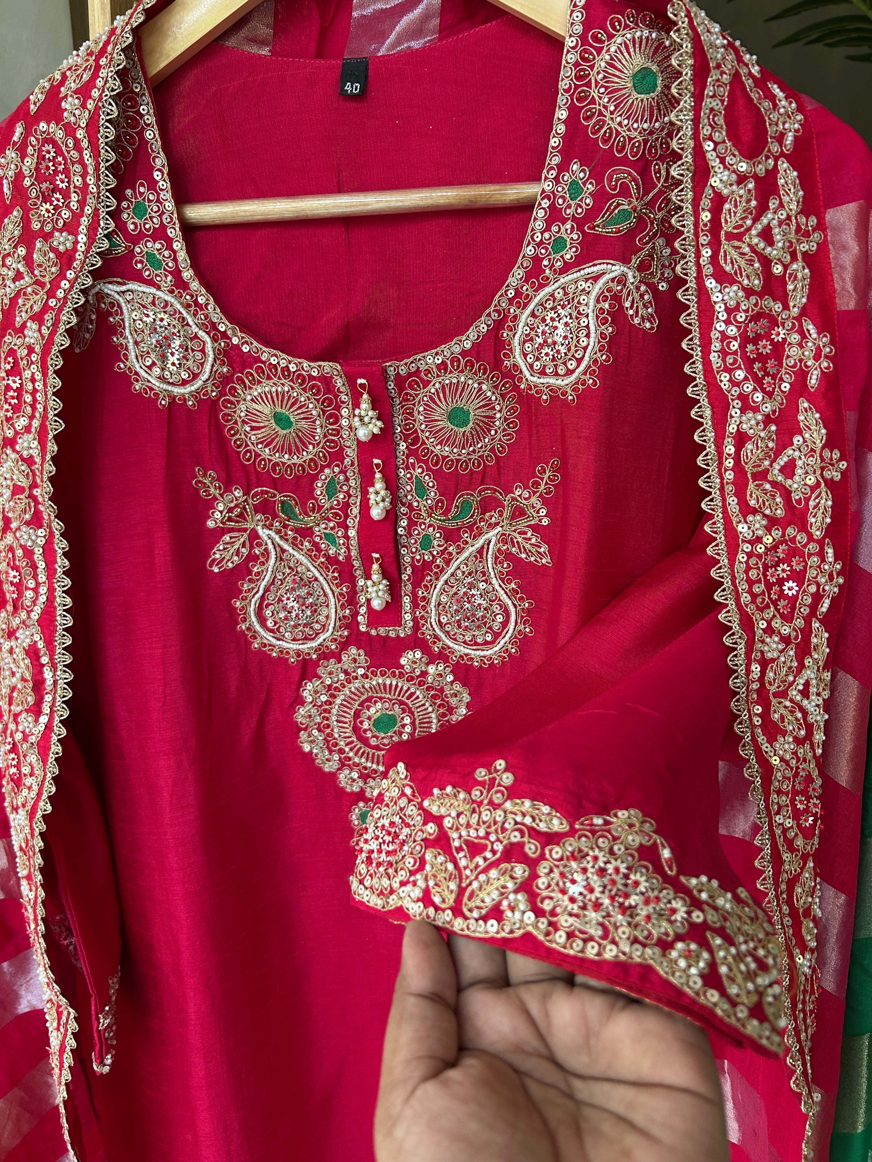 “RIWAAYAT ” Premium Dola Silk Suit Set 💕✨ | KurtiSwag